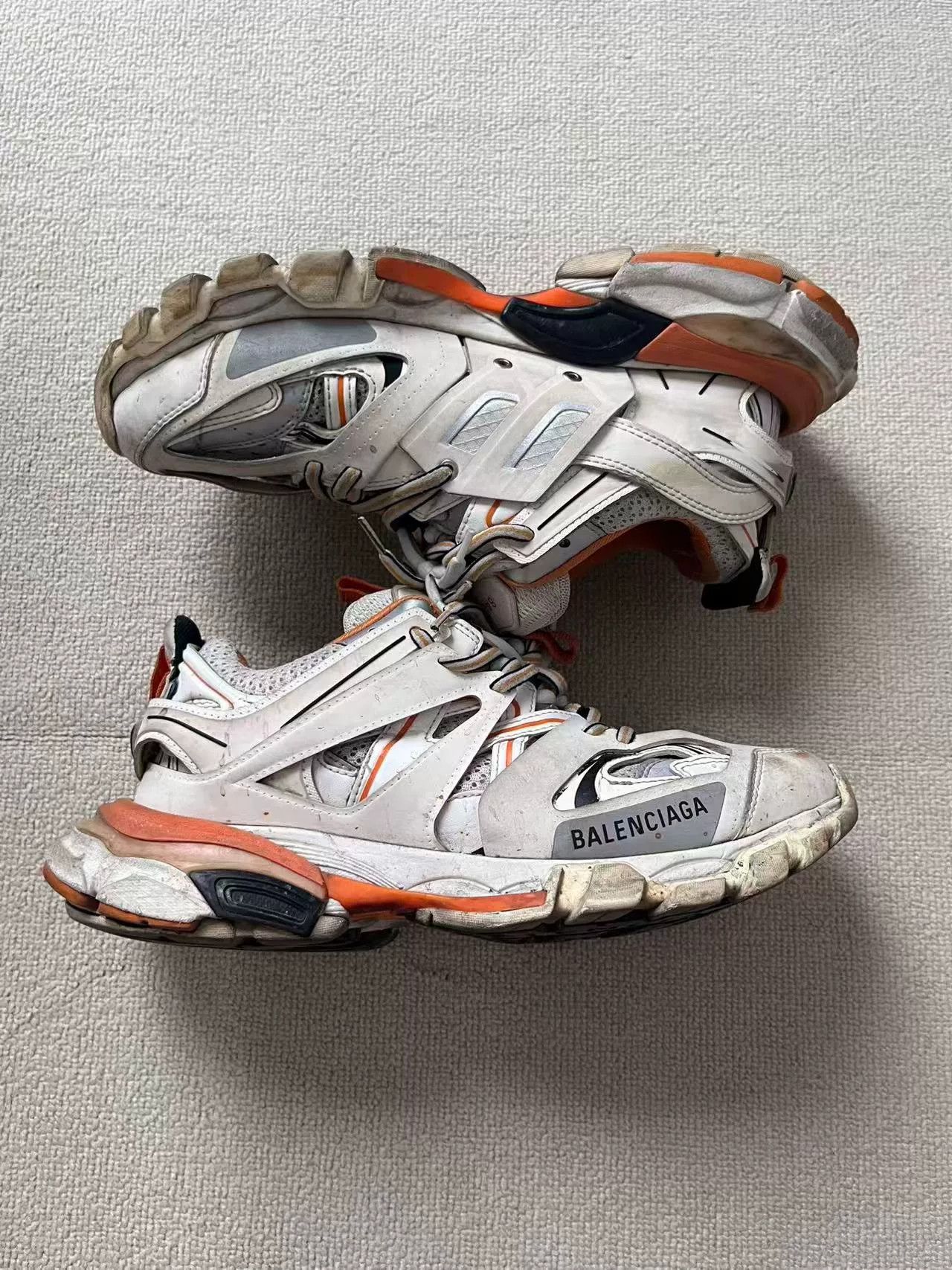 Balenciaga Balenciaga Distressed Track Sneakers Size 38 Size US 7 / IT 37 - 7 Thumbnail