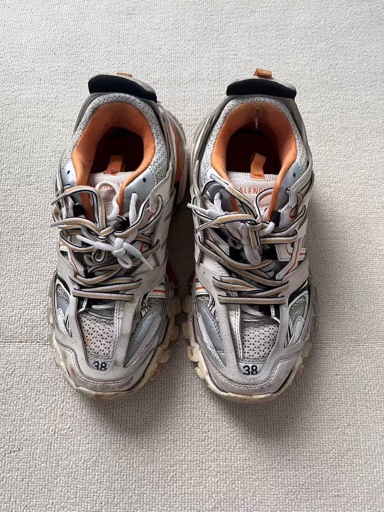 Balenciaga Balenciaga Distressed Track Sneakers Size 38 Size US 7 / IT 37 - 2 Thumbnail
