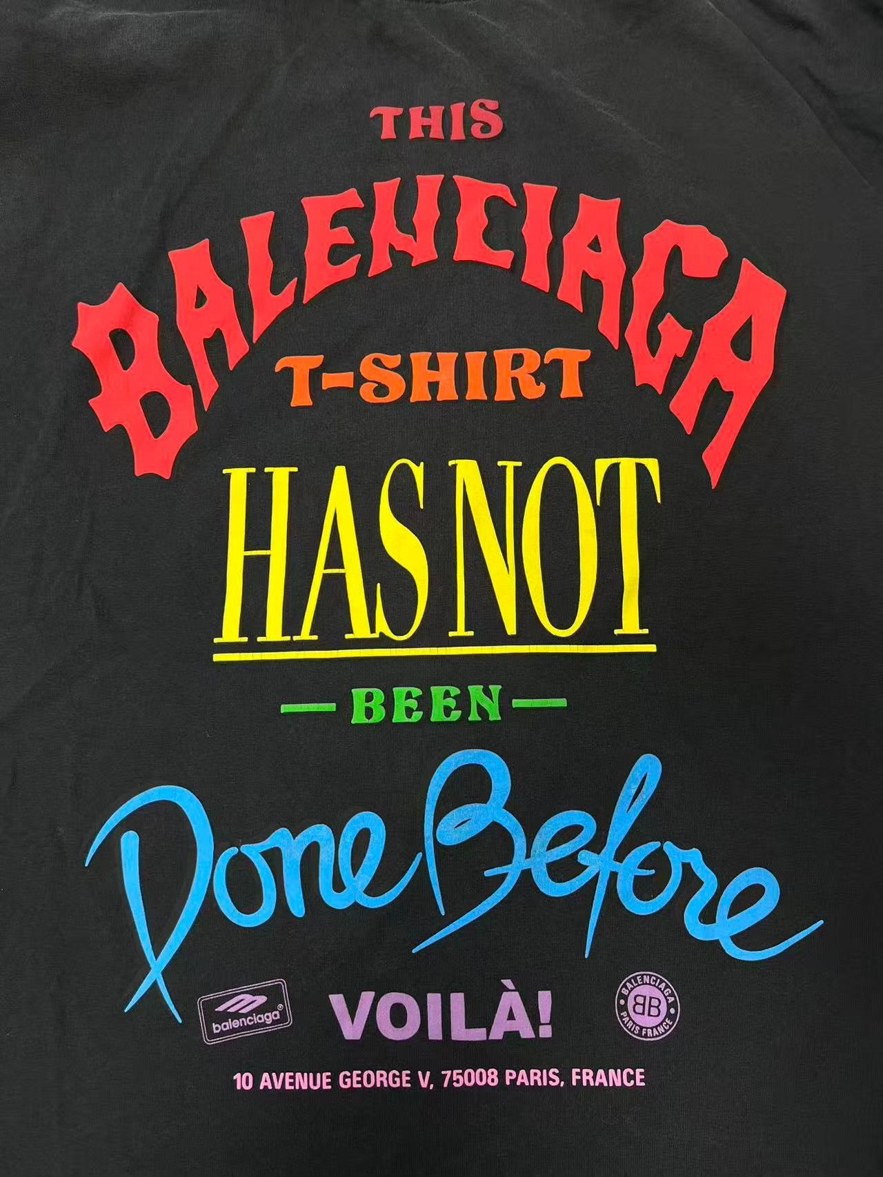 Balenciaga Balenciaga Graphic Print Distressed T-Shirt Size 3 Size US L / EU 52-54 / 3 - 4 Thumbnail