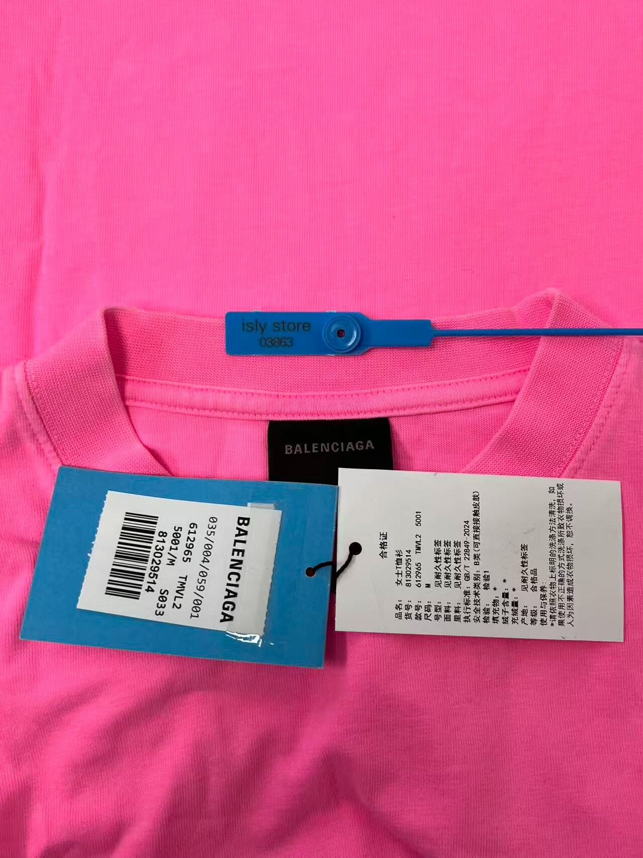 Balenciaga Balenciaga WFP Print T-Shirt Pink M Size US M / EU 48-50 / 2 - 5 Thumbnail