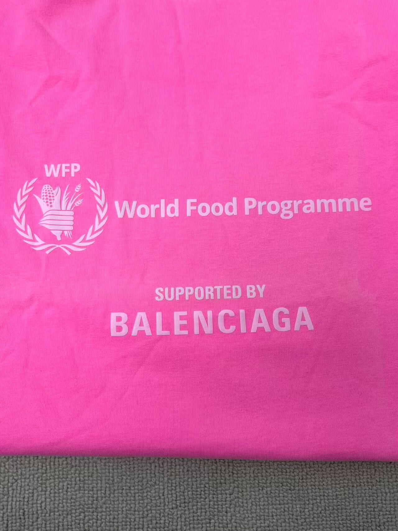 Balenciaga Balenciaga WFP Print T-Shirt Pink M Size US M / EU 48-50 / 2 - 4 Thumbnail