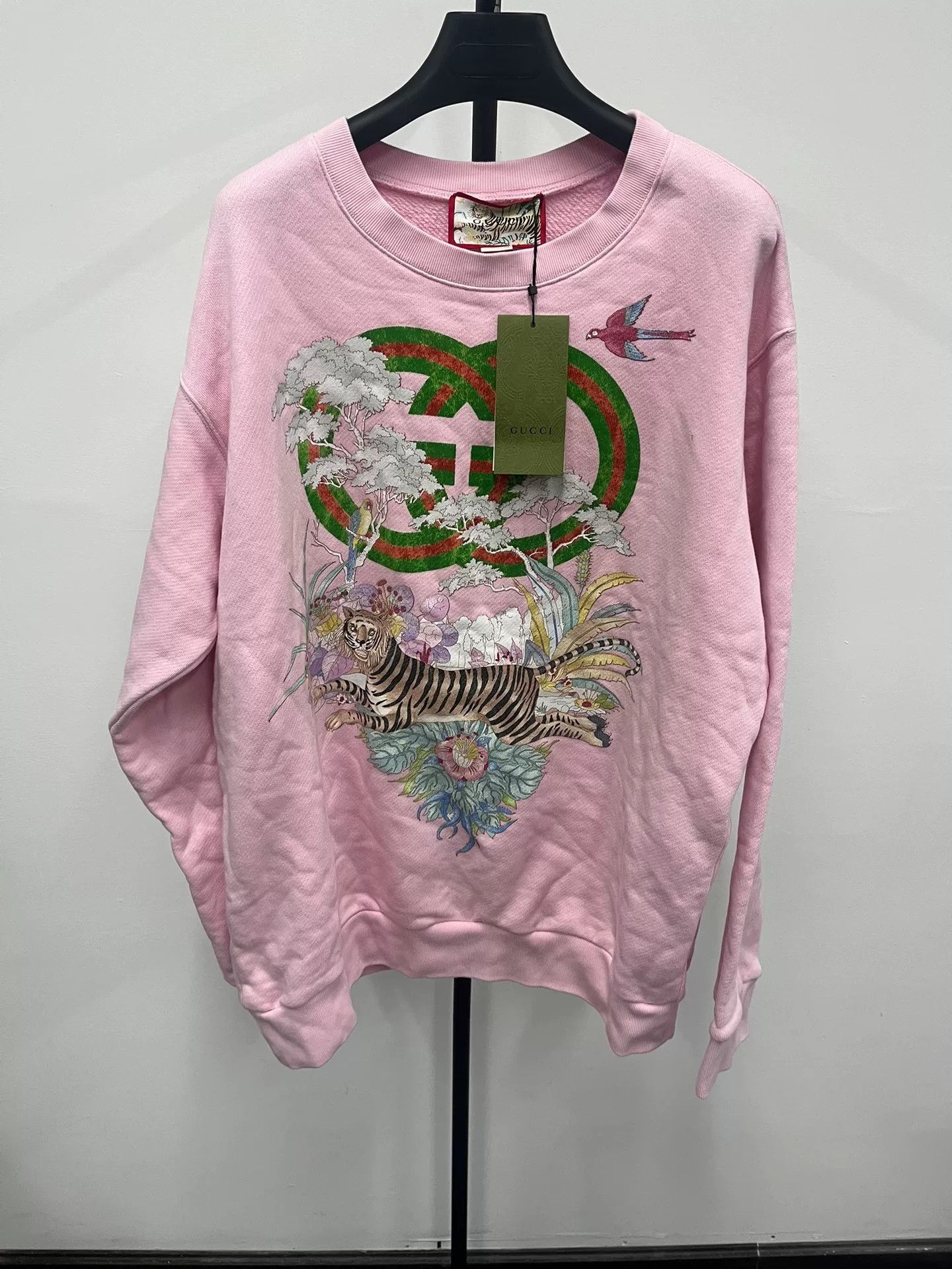 Gucci Gucci SS22 Tiger Logo Print Sweatshirt Size L Size US L / EU 52-54 / 3 - 2 Thumbnail