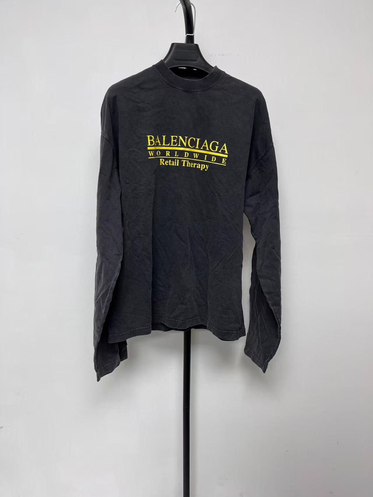 Balenciaga Balenciaga Retail Therapy Long Sleeve T-Shirt 2 Size US M / EU 48-50 / 2 - 2 Thumbnail