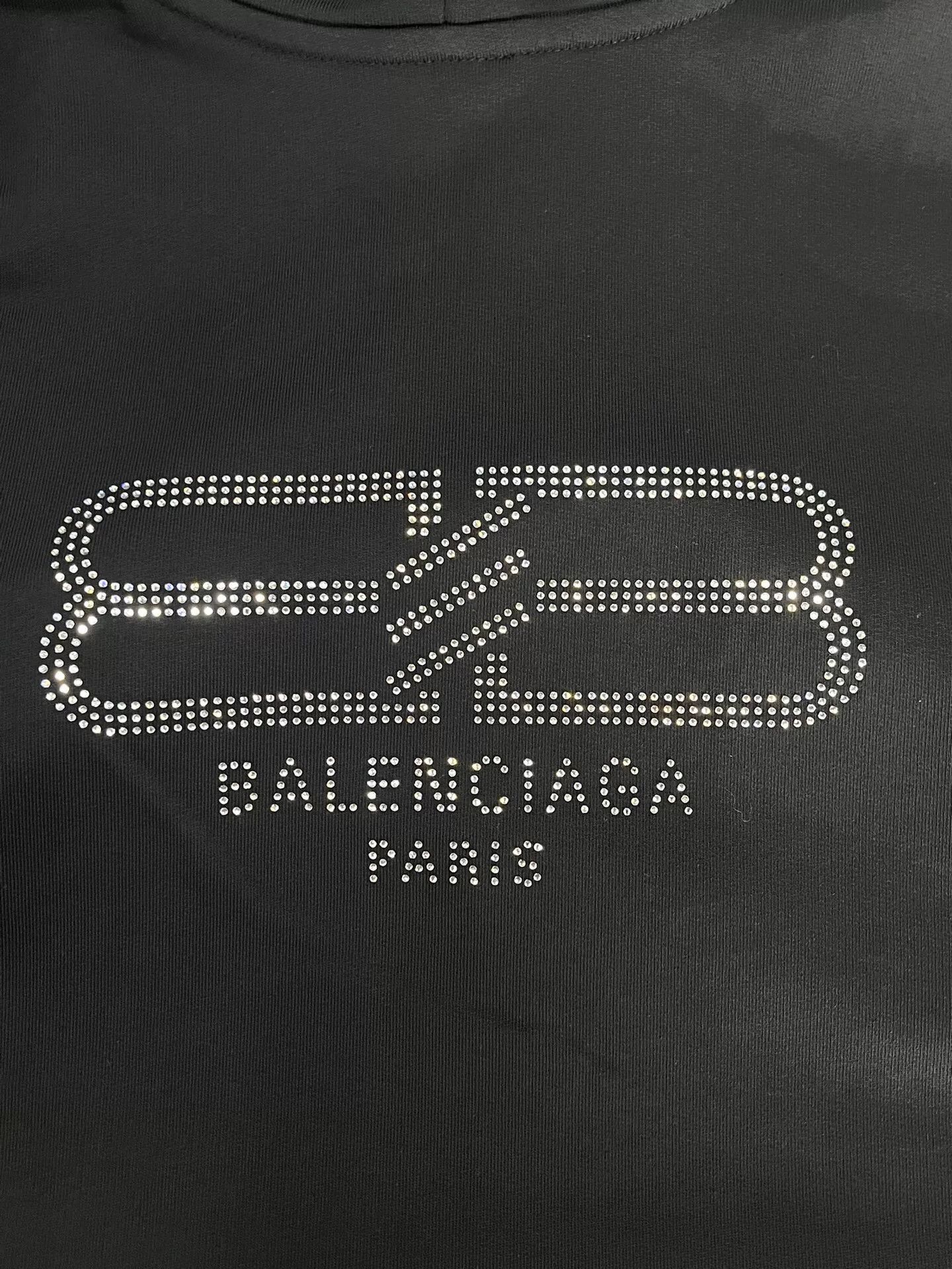 Balenciaga Balenciaga Rhinestone Logo Hoodie Size 4 Size US XL / EU 56 / 4 - 4 Thumbnail