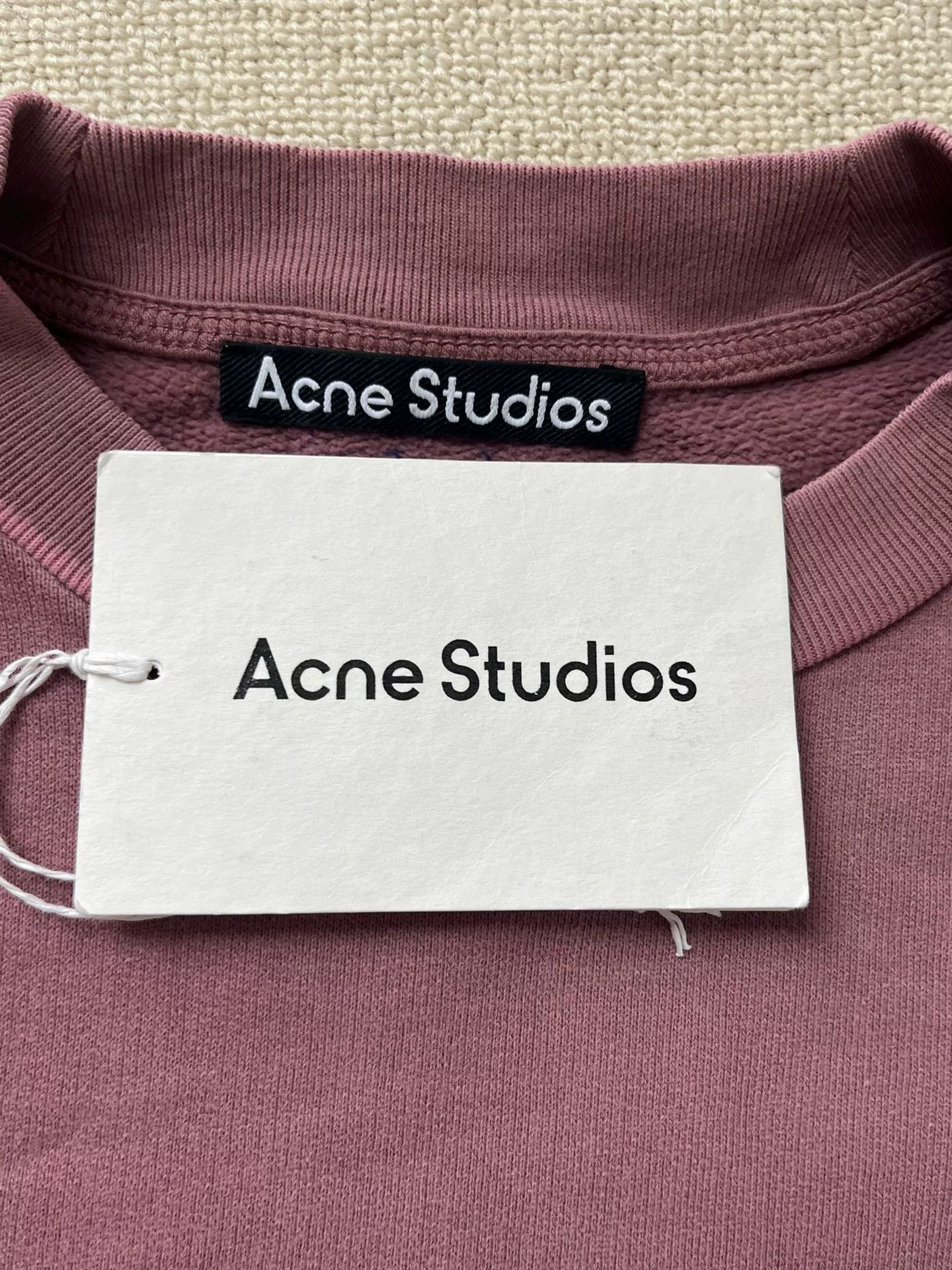 Acne Studios Acne Studios Face Patch Mauve Sweatshirt XS Size US XS / EU 42 / 0 - 6 Thumbnail