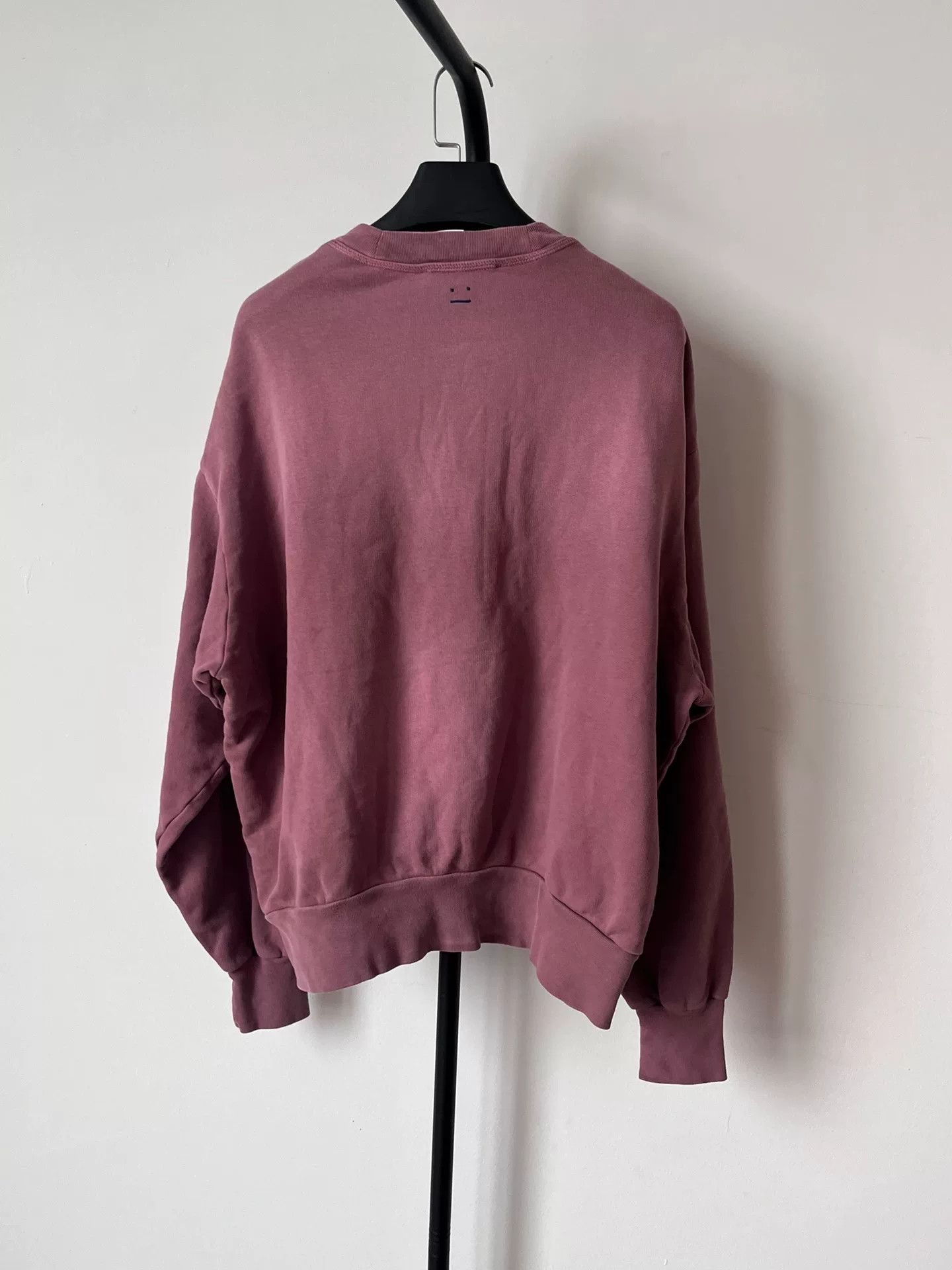Acne Studios Acne Studios Face Patch Mauve Sweatshirt XS Size US XS / EU 42 / 0 - 3 Thumbnail