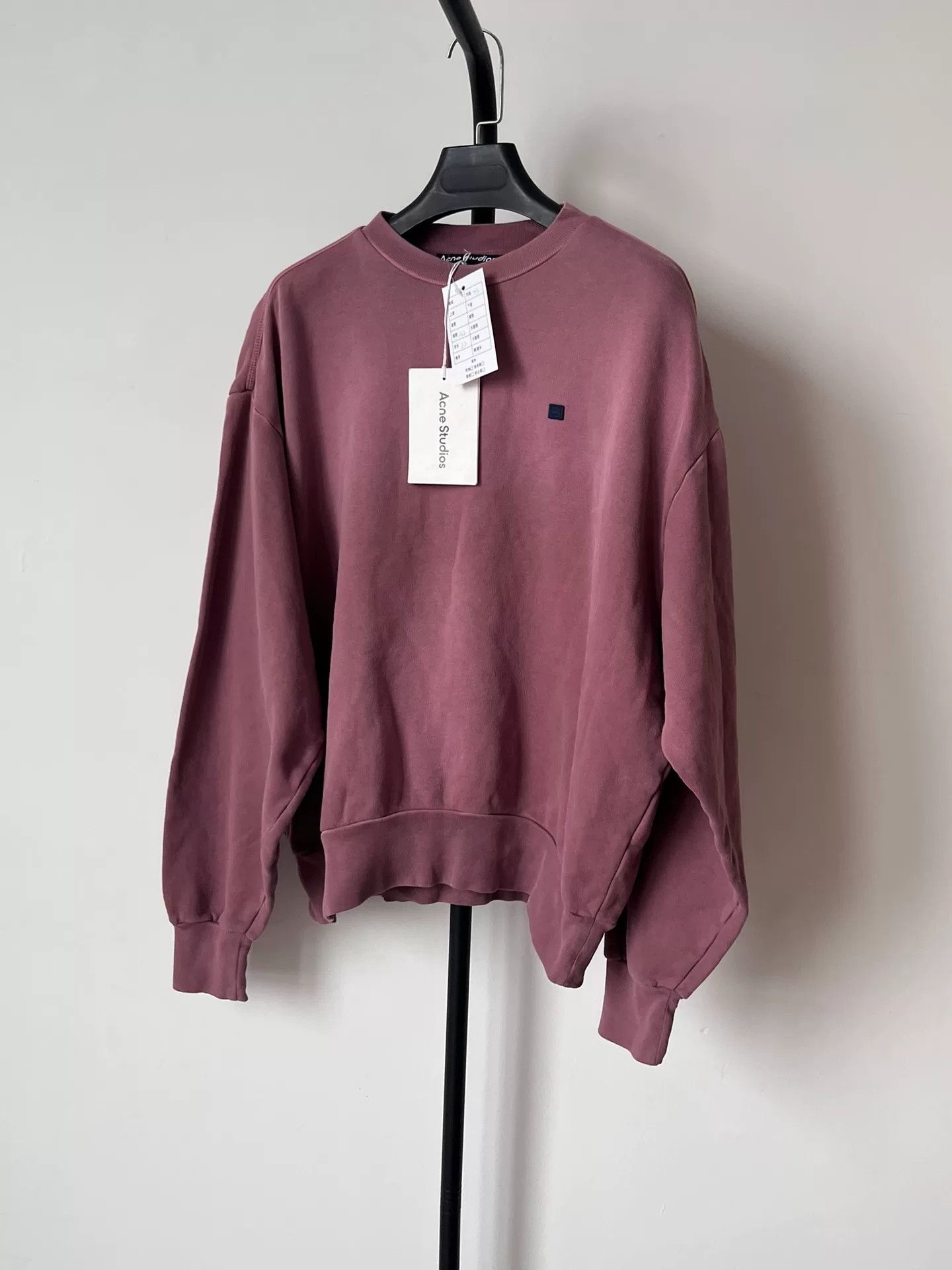 Acne Studios Acne Studios Face Patch Mauve Sweatshirt XS Size US XS / EU 42 / 0 - 2 Thumbnail