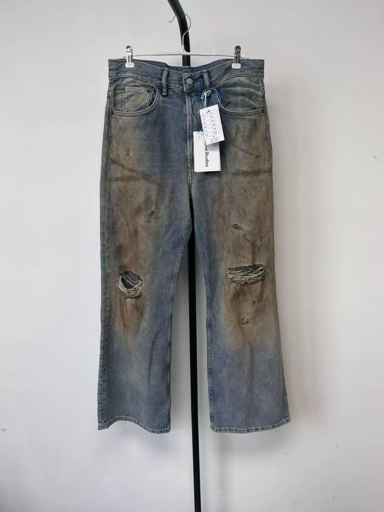 Acne Studios Acne Studios 2021M Penicillin Distressed Jeans 30 Size US 30 / EU 46 - 2 Thumbnail