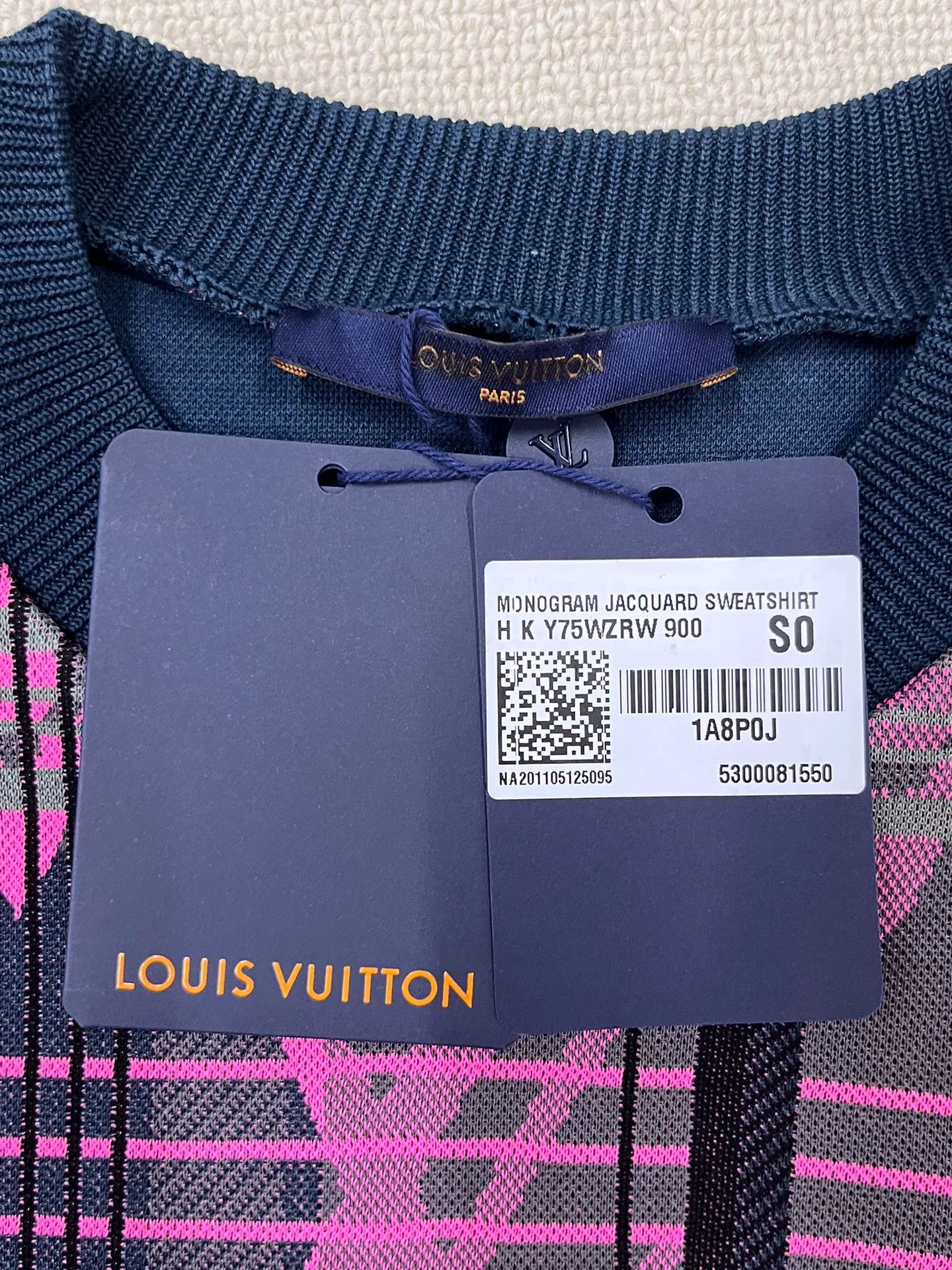 Louis Vuitton Louis Vuitton Monogram Jacquard Sweatshirt Size S Size US S / EU 44-46 / 1 - 5 Thumbnail