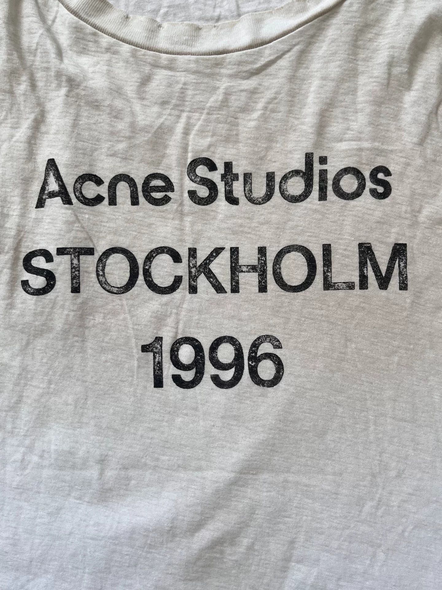 Acne Studios Acne Studios 1996 Stockholm Logo T-Shirt L Size US L / EU 52-54 / 3 - 4 Thumbnail