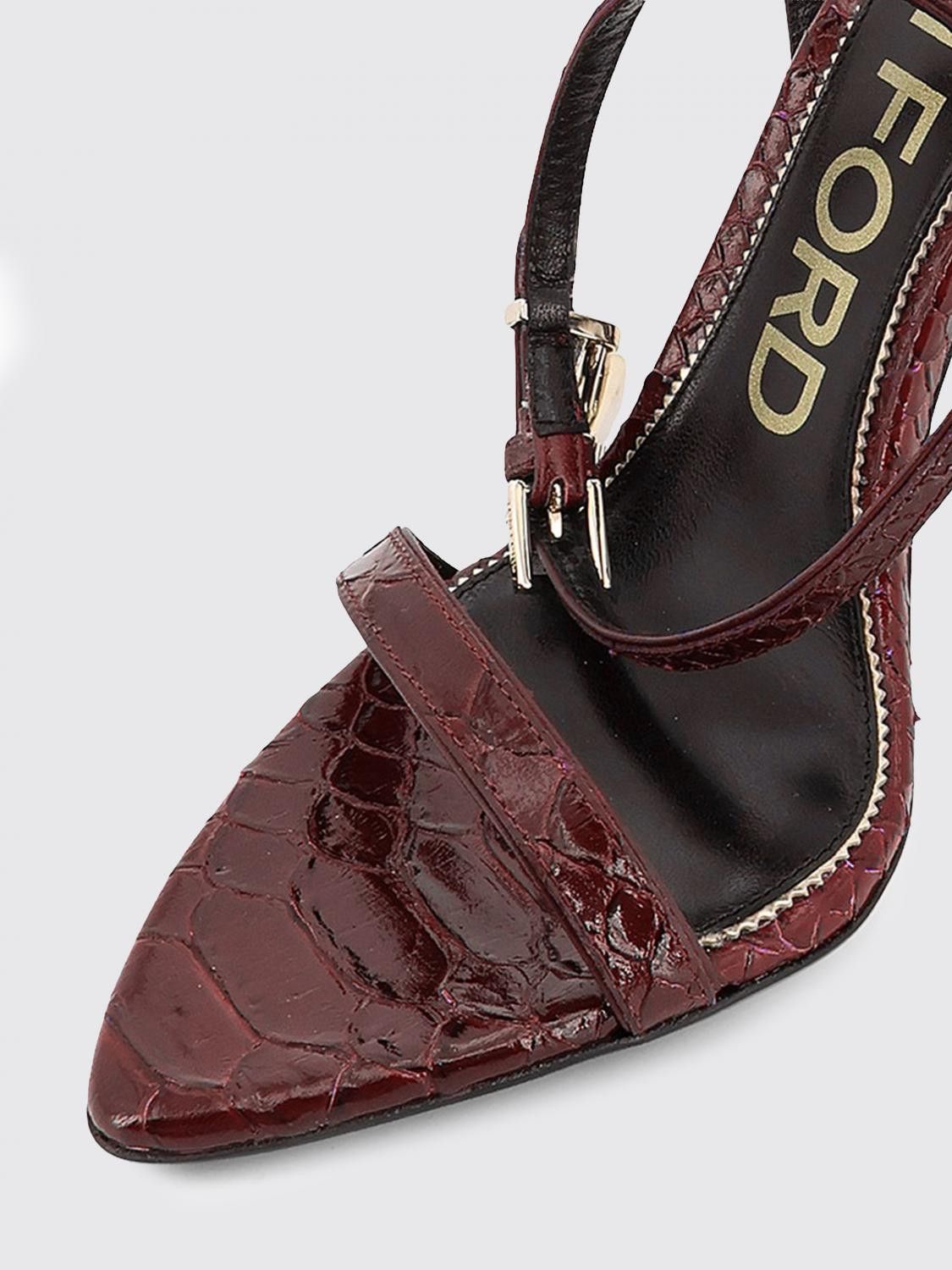 Tom Ford Tom Ford Heeled Sandal Woman Red Size US 7 / IT 37 - 4 Thumbnail