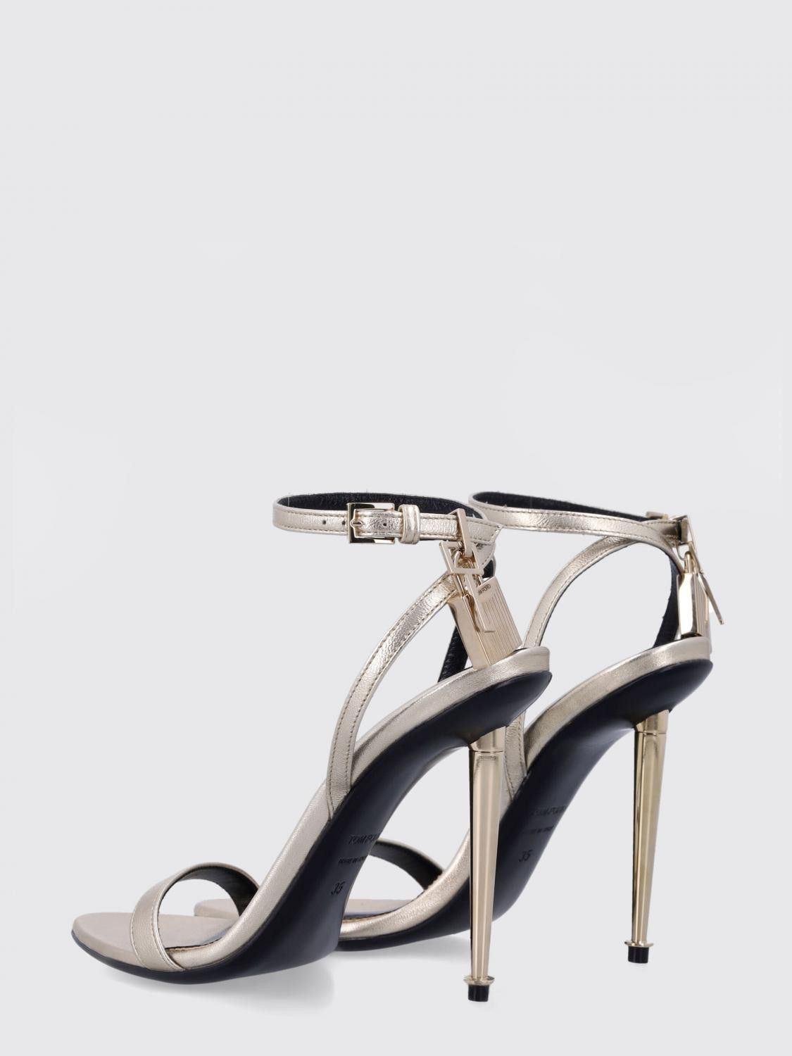 Tom Ford Tom Ford Heeled Sandal Woman Gold Size US 7.5 / IT 37.5 - 3 Thumbnail