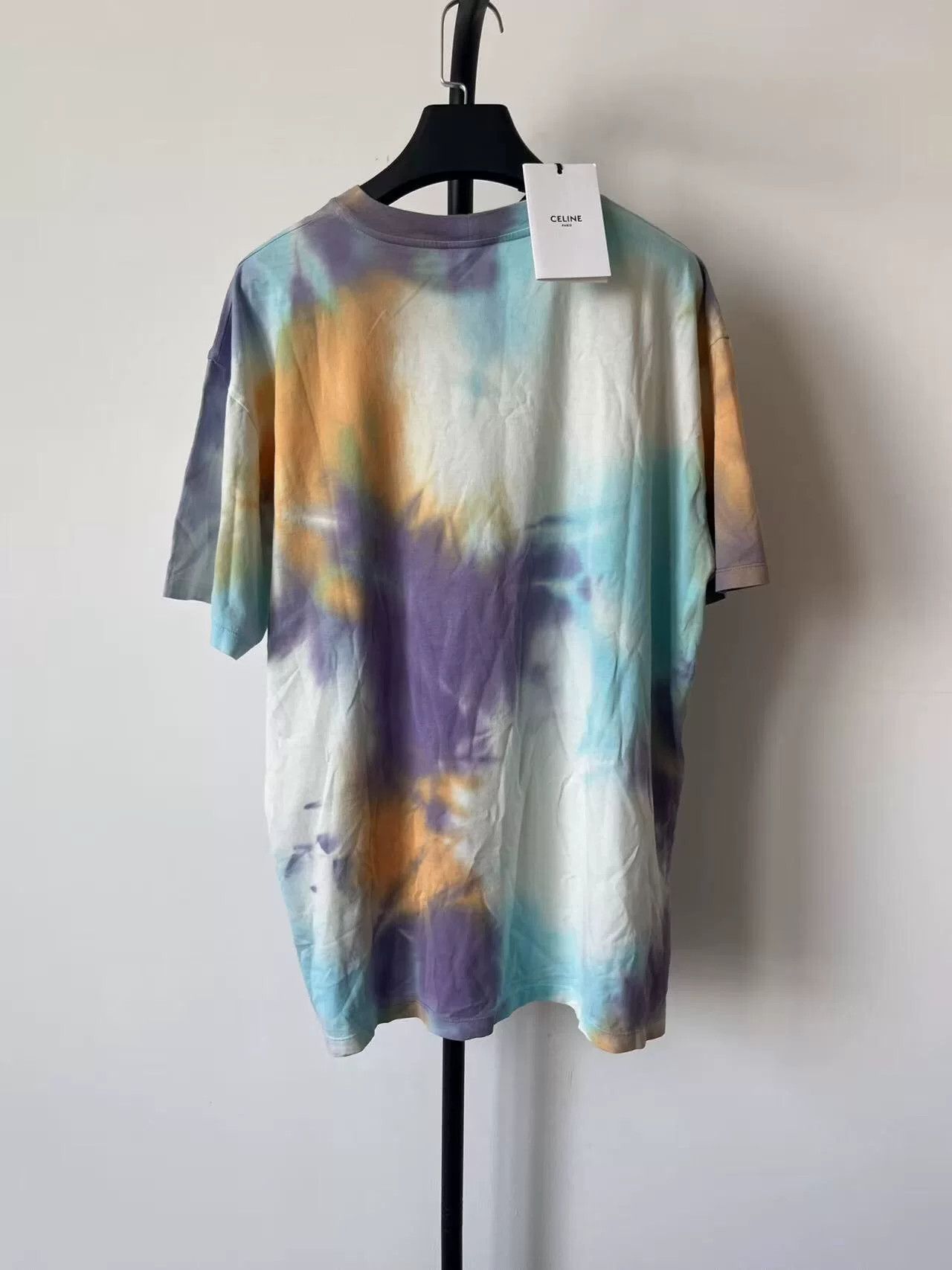 Celine CELINE Tie-Dye Logo Print T-Shirt XL Size US XL / EU 56 / 4 - 3 Thumbnail