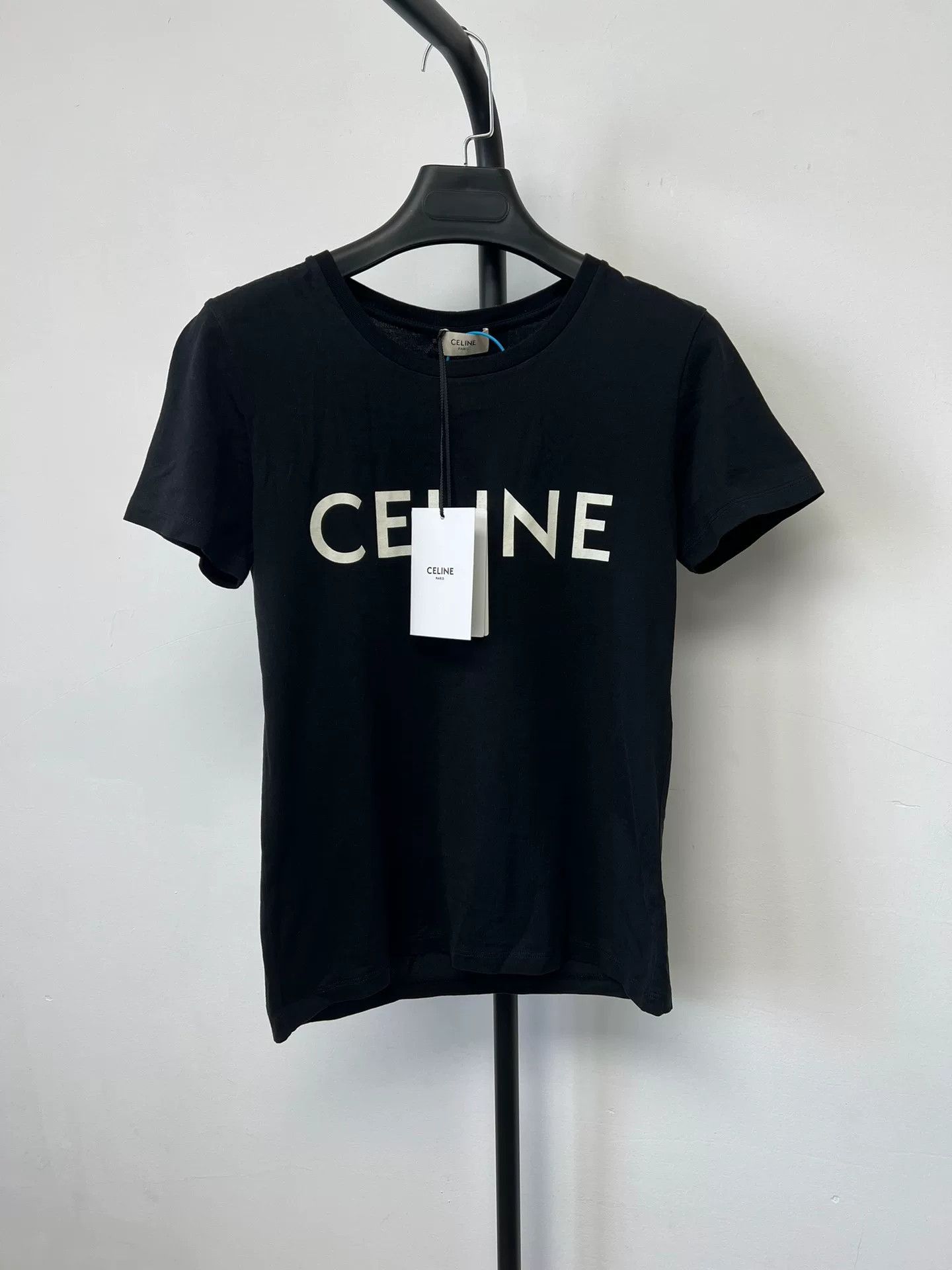 Celine Celine Logo Slogan T-Shirt XS Size XS / US 0-2 / IT 36-38 - 2 Thumbnail