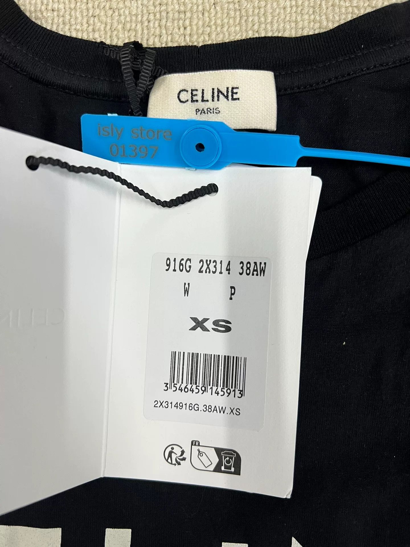 Celine Celine Logo Slogan T-Shirt XS Size XS / US 0-2 / IT 36-38 - 5 Thumbnail