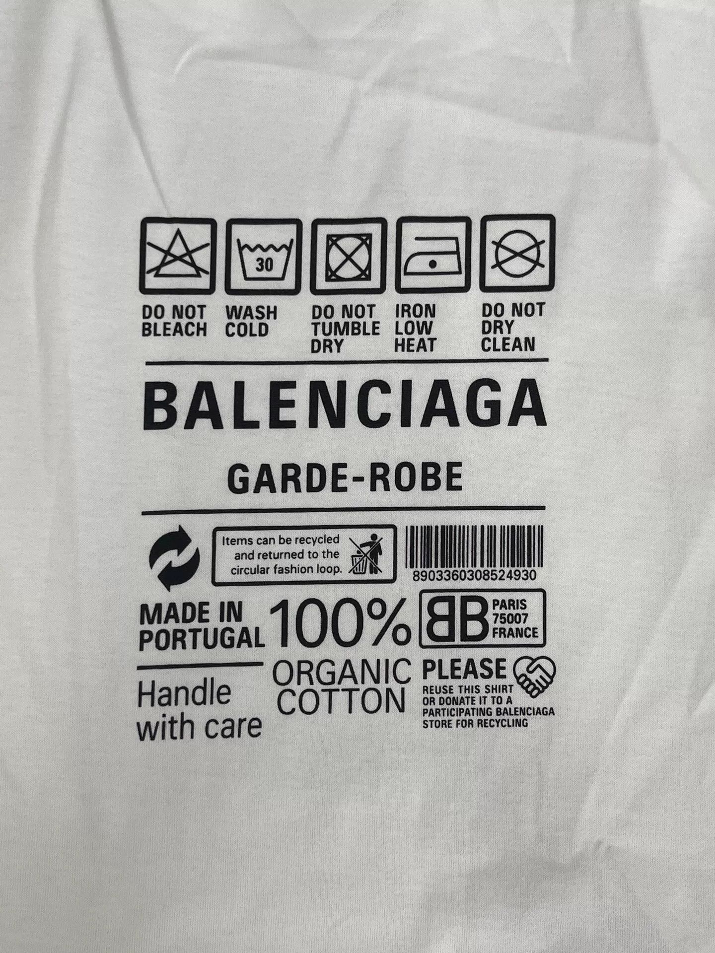 Balenciaga Balenciaga Garde-Robe Geometric Logo T-Shirt M Size M / US 6-8 / IT 42-44 - 4 Thumbnail