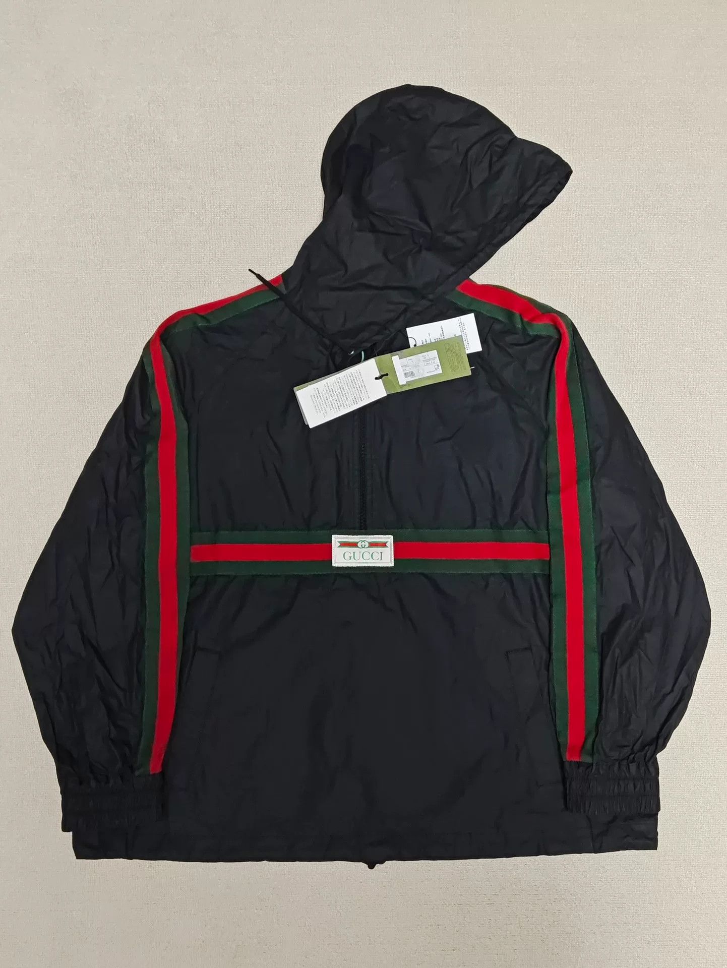Gucci Gucci Logo Label Hooded Jacket Size 52 Size US L / EU 52-54 / 3 - 2 Thumbnail