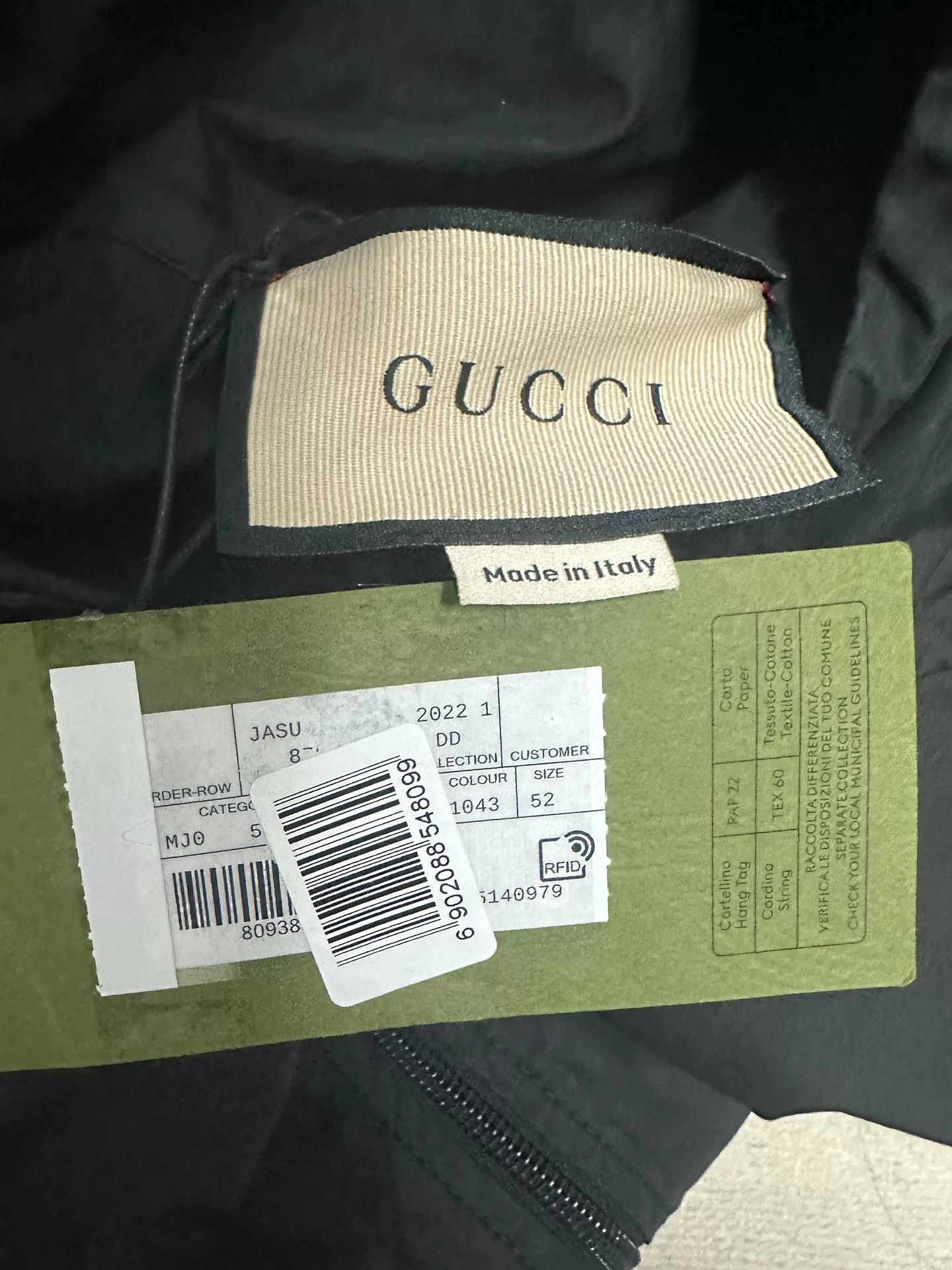 Gucci Gucci Logo Label Hooded Jacket Size 52 Size US L / EU 52-54 / 3 - 5 Thumbnail