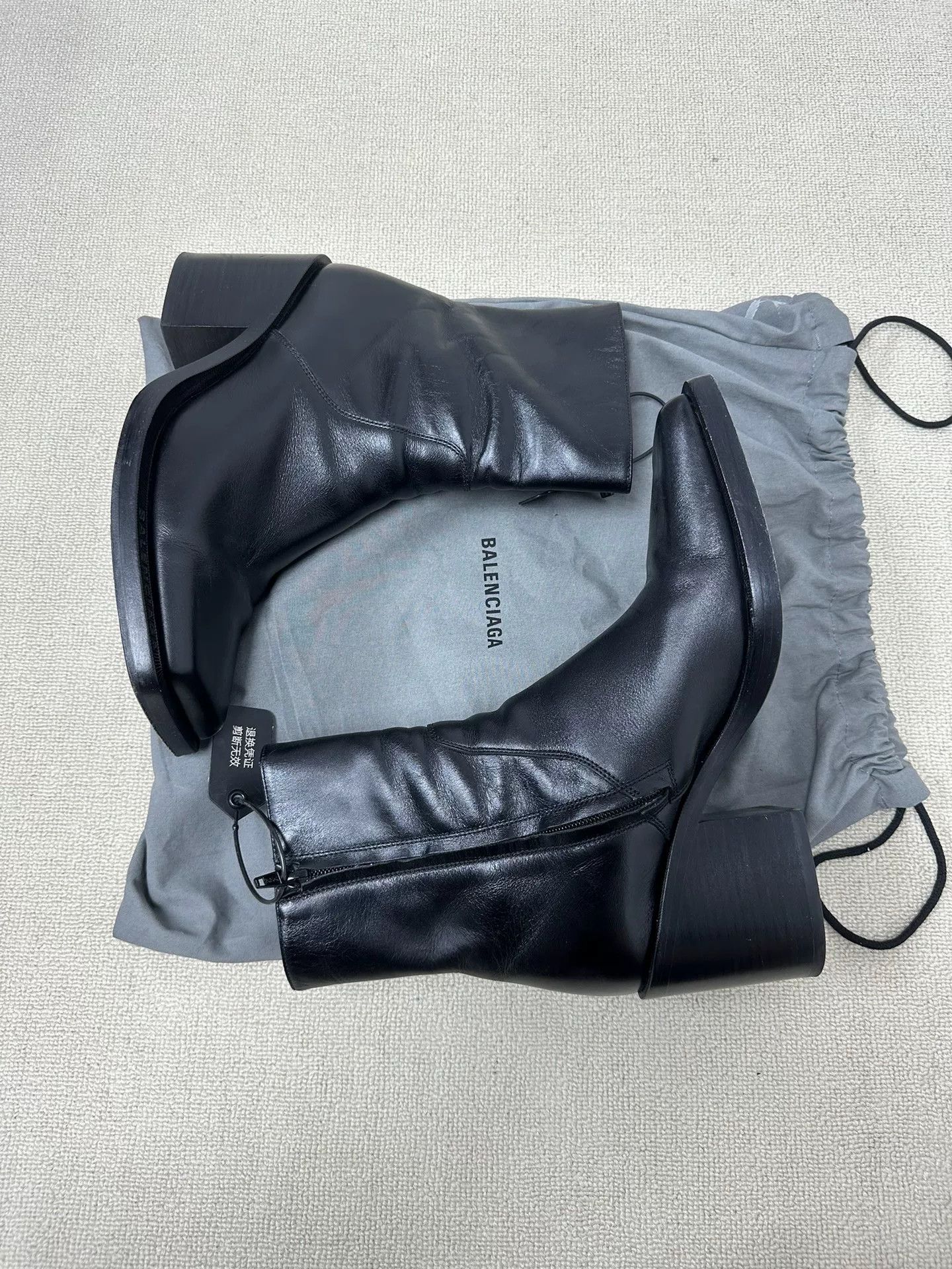 Balenciaga Balenciaga Glove Smooth Leather Boots 40 Size US 7 / EU 40 - 6 Thumbnail