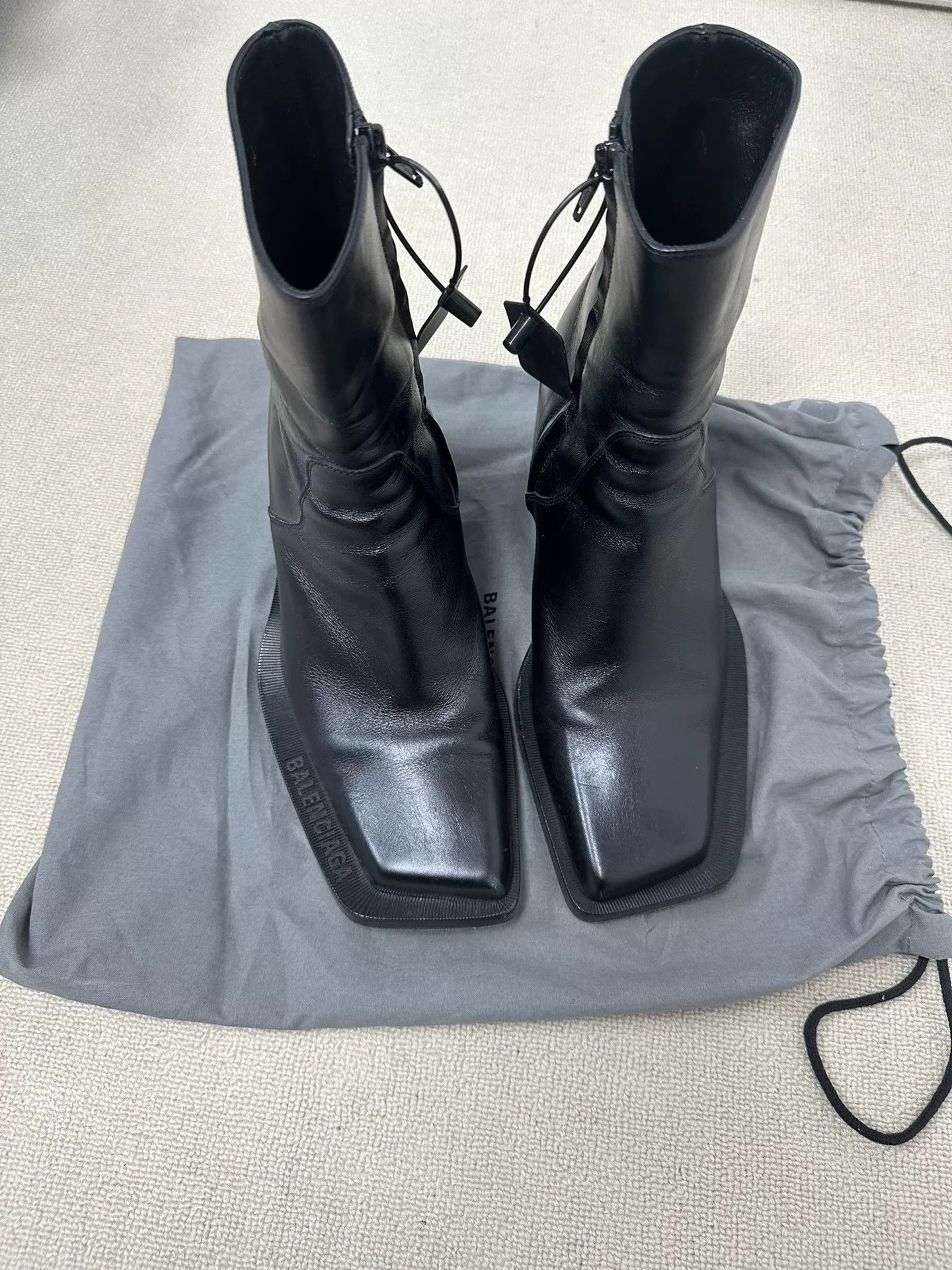 Balenciaga Balenciaga Glove Smooth Leather Boots 40 Size US 7 / EU 40 - 3 Thumbnail