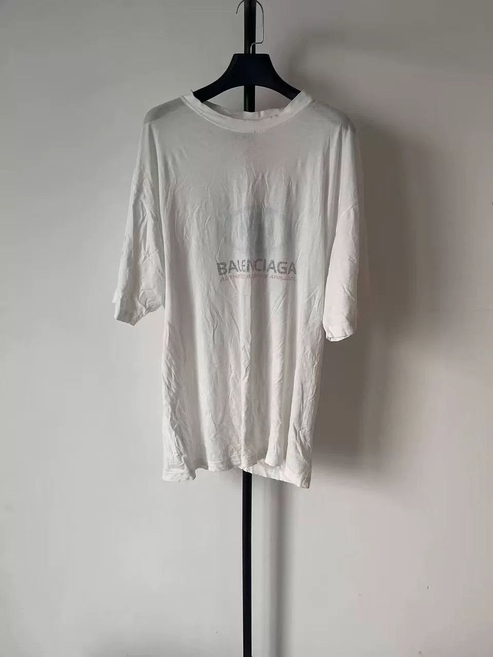 Balenciaga Balenciaga Blue Logo Sports Apparel T-Shirt S Size US S / EU 44-46 / 1 - 2 Thumbnail