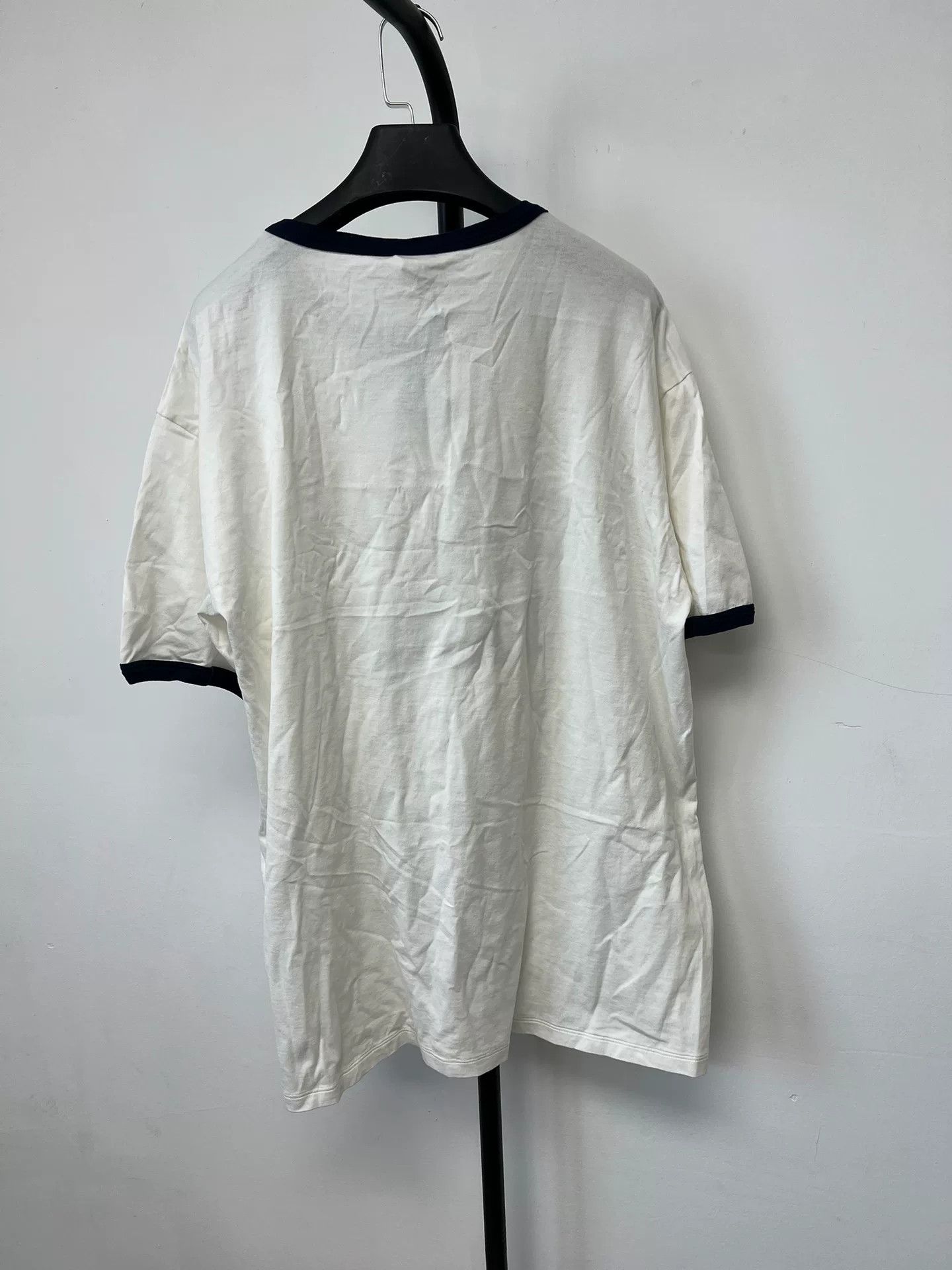 Celine Celine Logo Print Ringer T-Shirt Size M Size US M / EU 48-50 / 2 - 3 Thumbnail