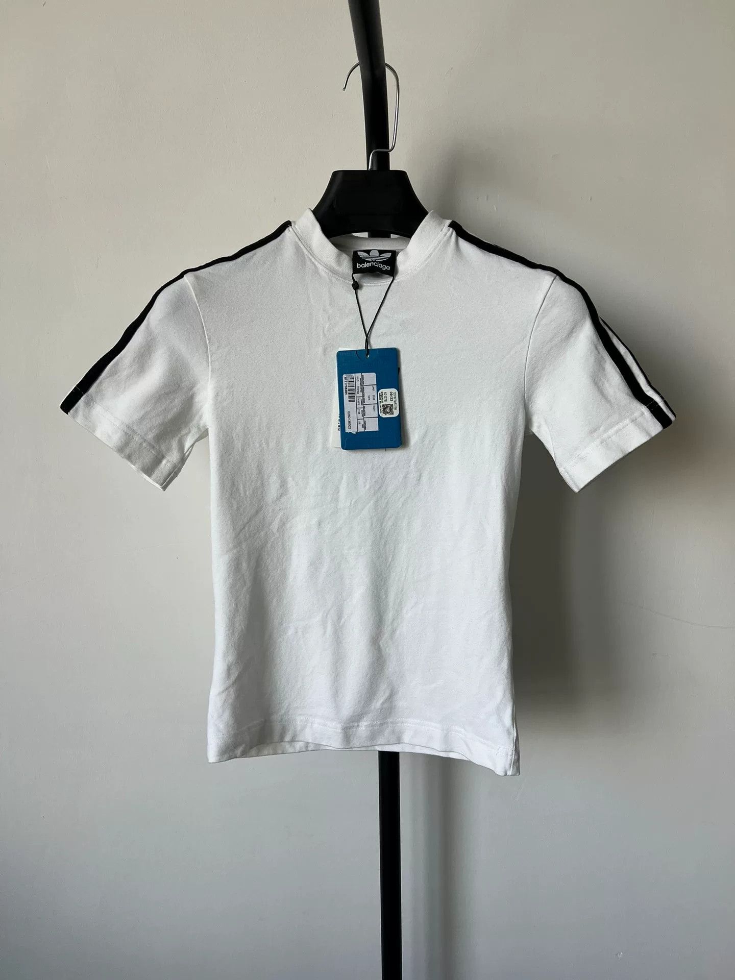 Balenciaga Balenciaga x adidas Logo Stripe T-Shirt XS Size US XS / EU 42 / 0 - 2 Thumbnail