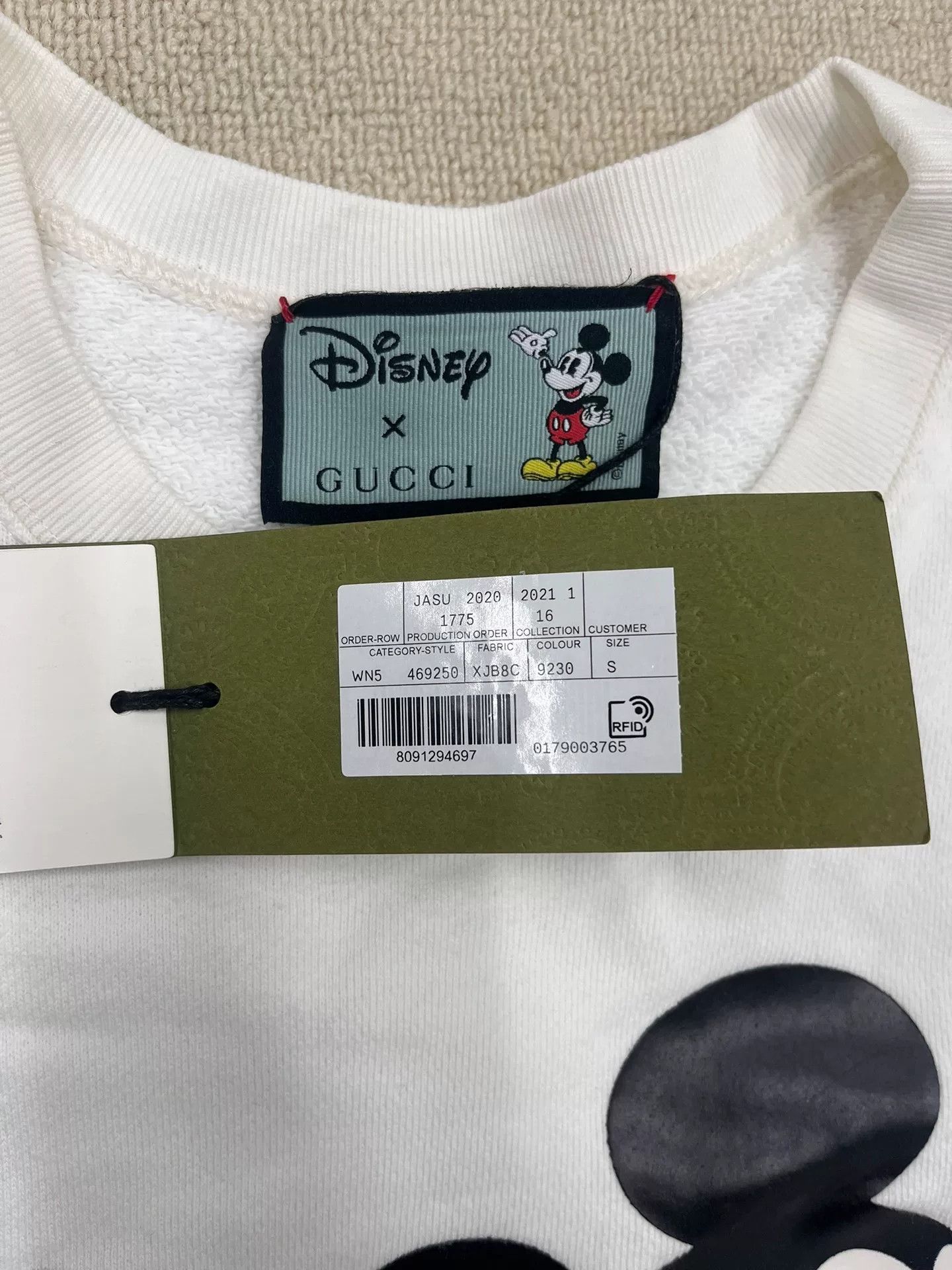 Gucci Gucci x Disney Mickey Mouse Graphic Sweatshirt S Size US S / EU 44-46 / 1 - 5 Thumbnail