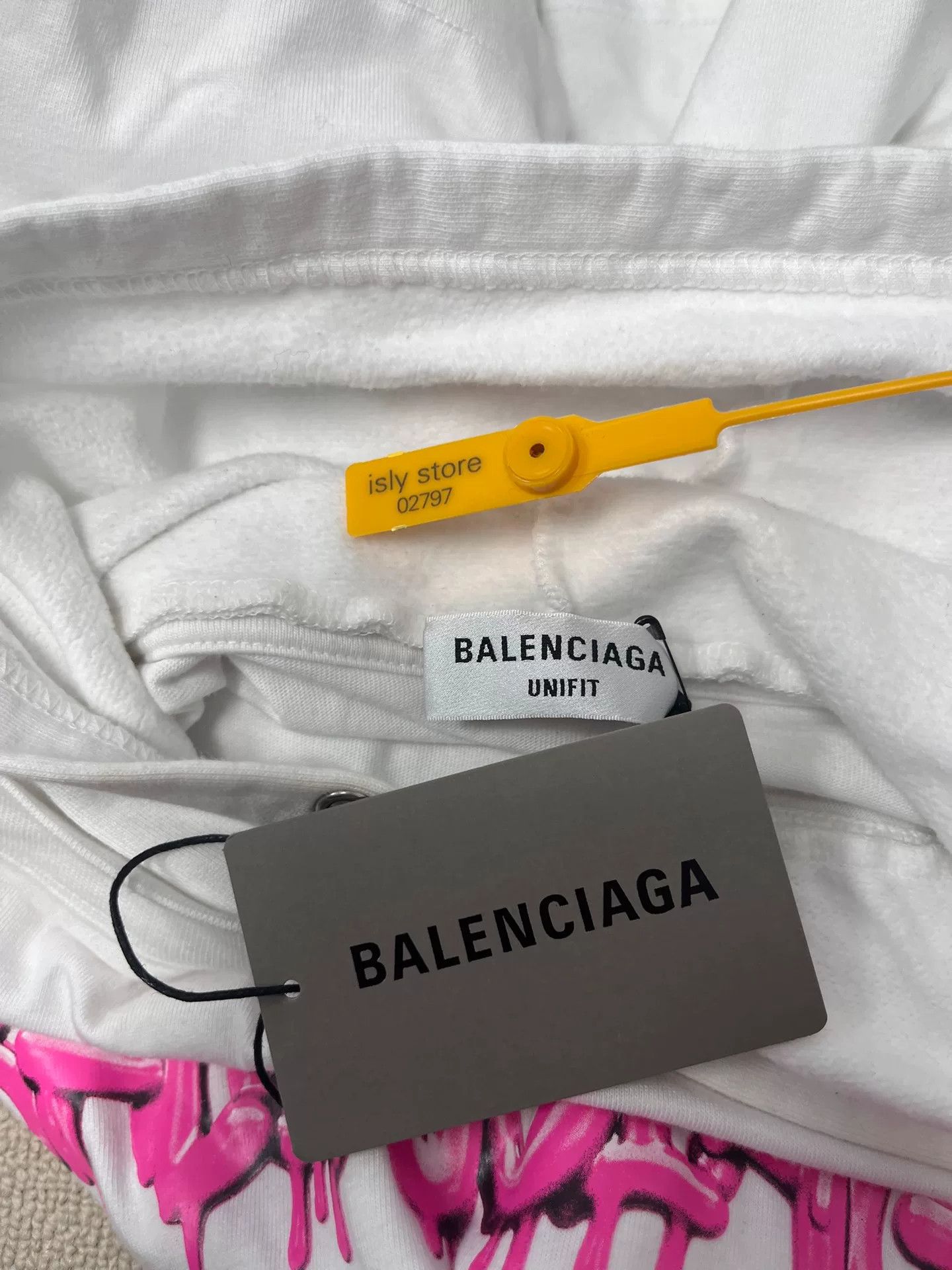 Balenciaga Balenciaga Pink Drip Logo Hoodie XXS Size US XXS / EU 40 - 6 Thumbnail