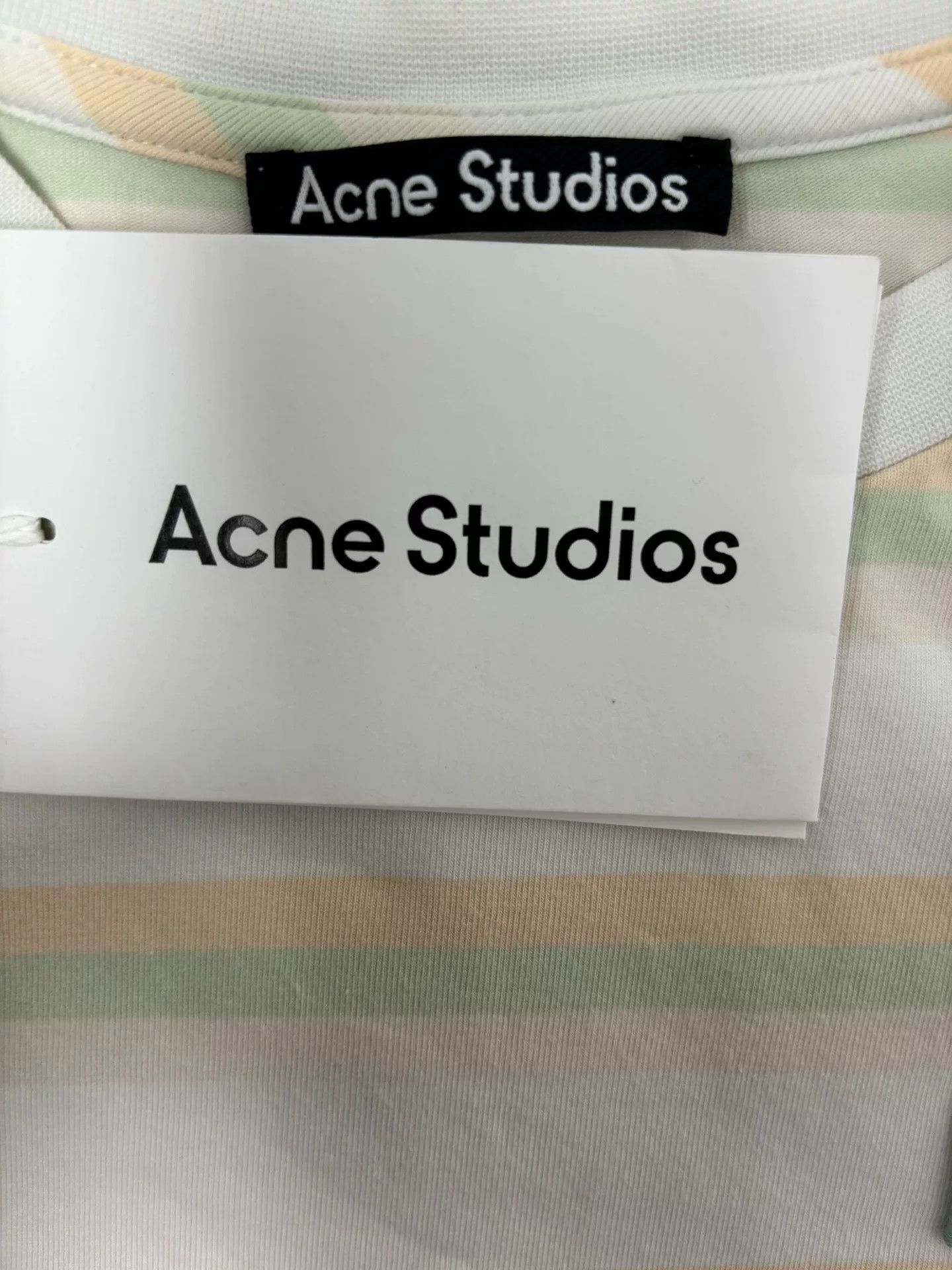 Acne Studios Acne Studios Striped Face Logo T-Shirt S Size US S / EU 44-46 / 1 - 5 Thumbnail