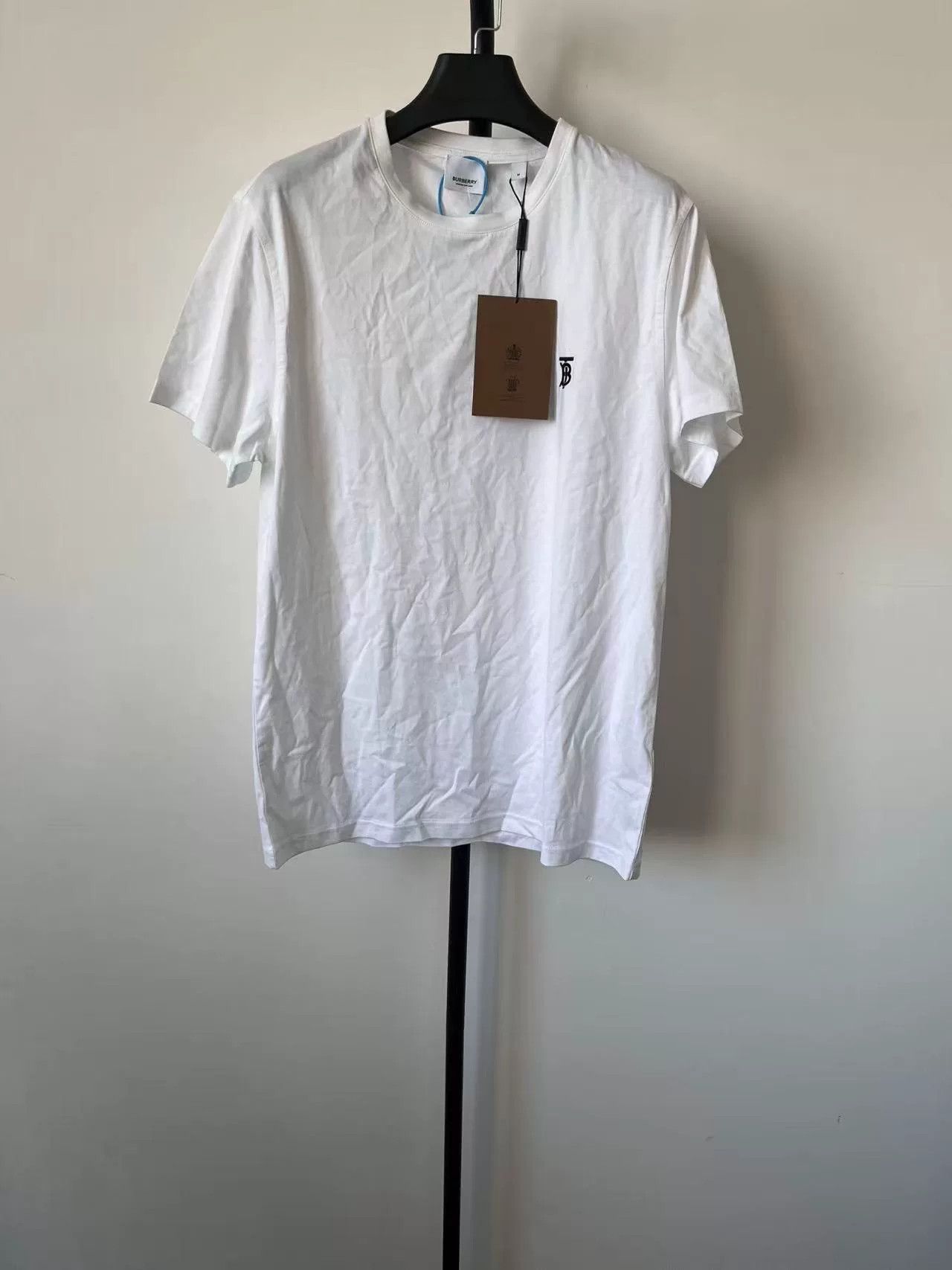 Burberry Burberry TB Monogram Motif T-Shirt White M Size US M / EU 48-50 / 2 - 2 Thumbnail