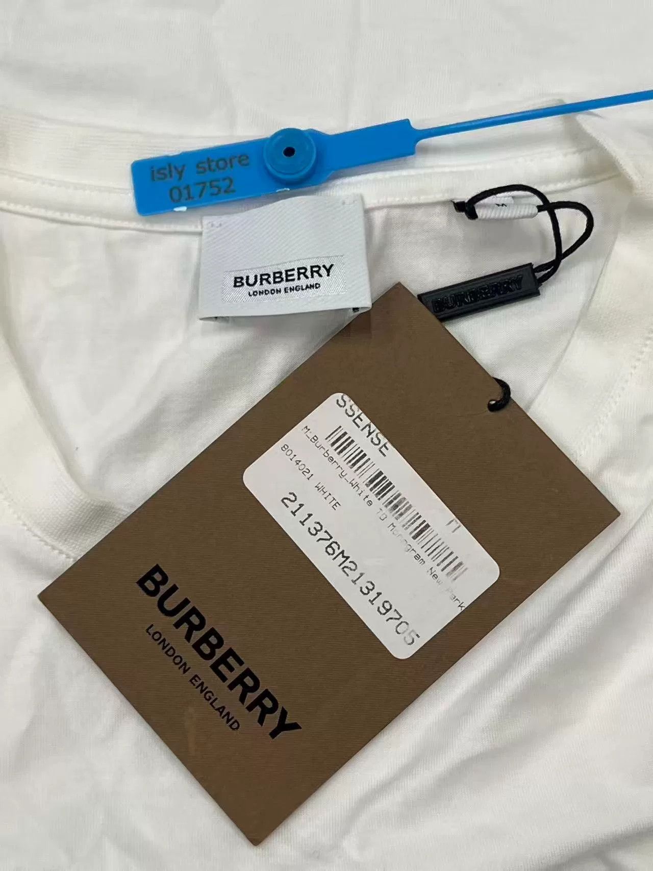 Burberry Burberry TB Monogram Motif T-Shirt White M Size US M / EU 48-50 / 2 - 6 Thumbnail