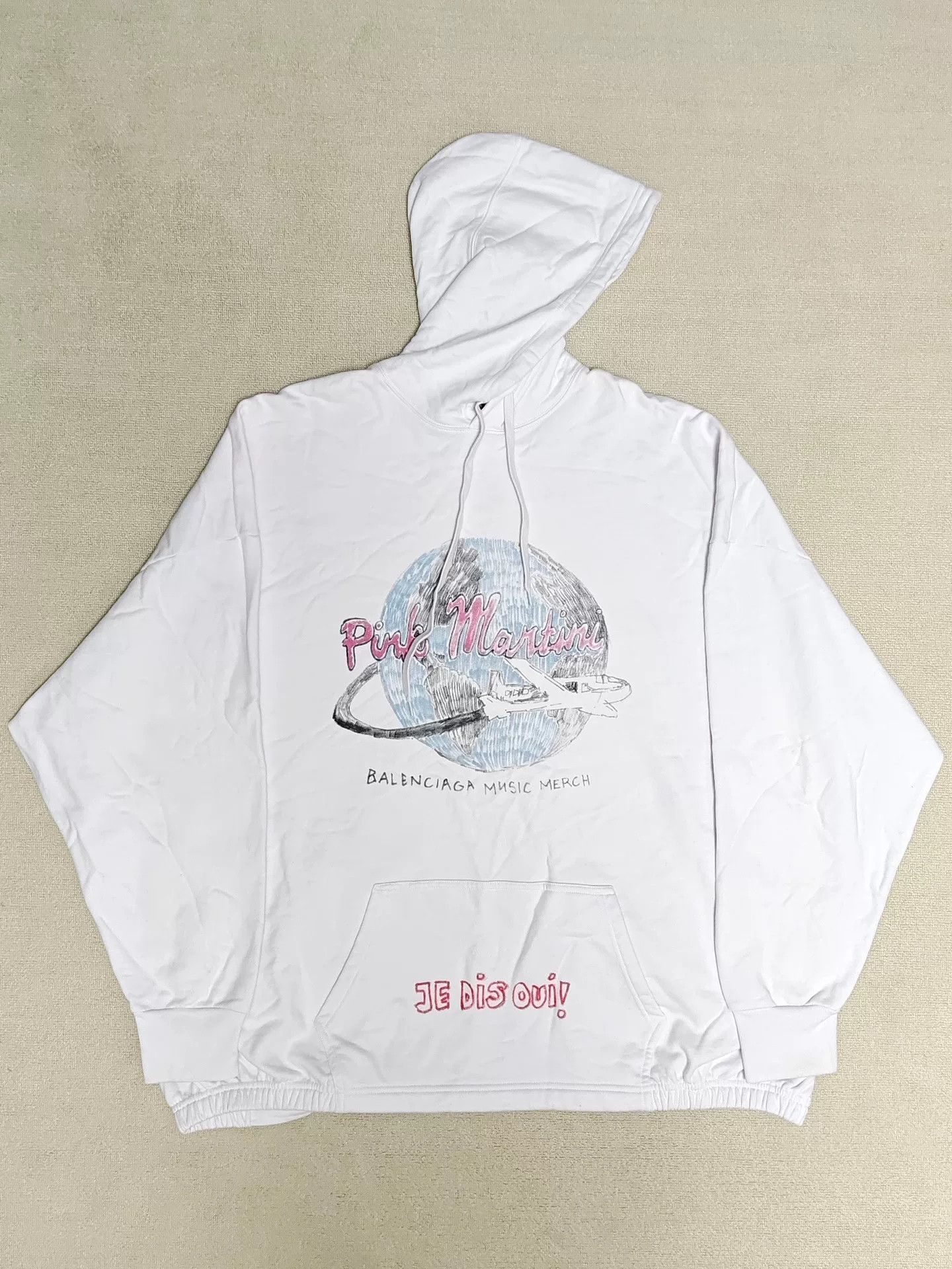 Balenciaga Balenciaga Pink Martini Apple Music Hoodie Size 3 Size US L / EU 52-54 / 3 - 2 Thumbnail
