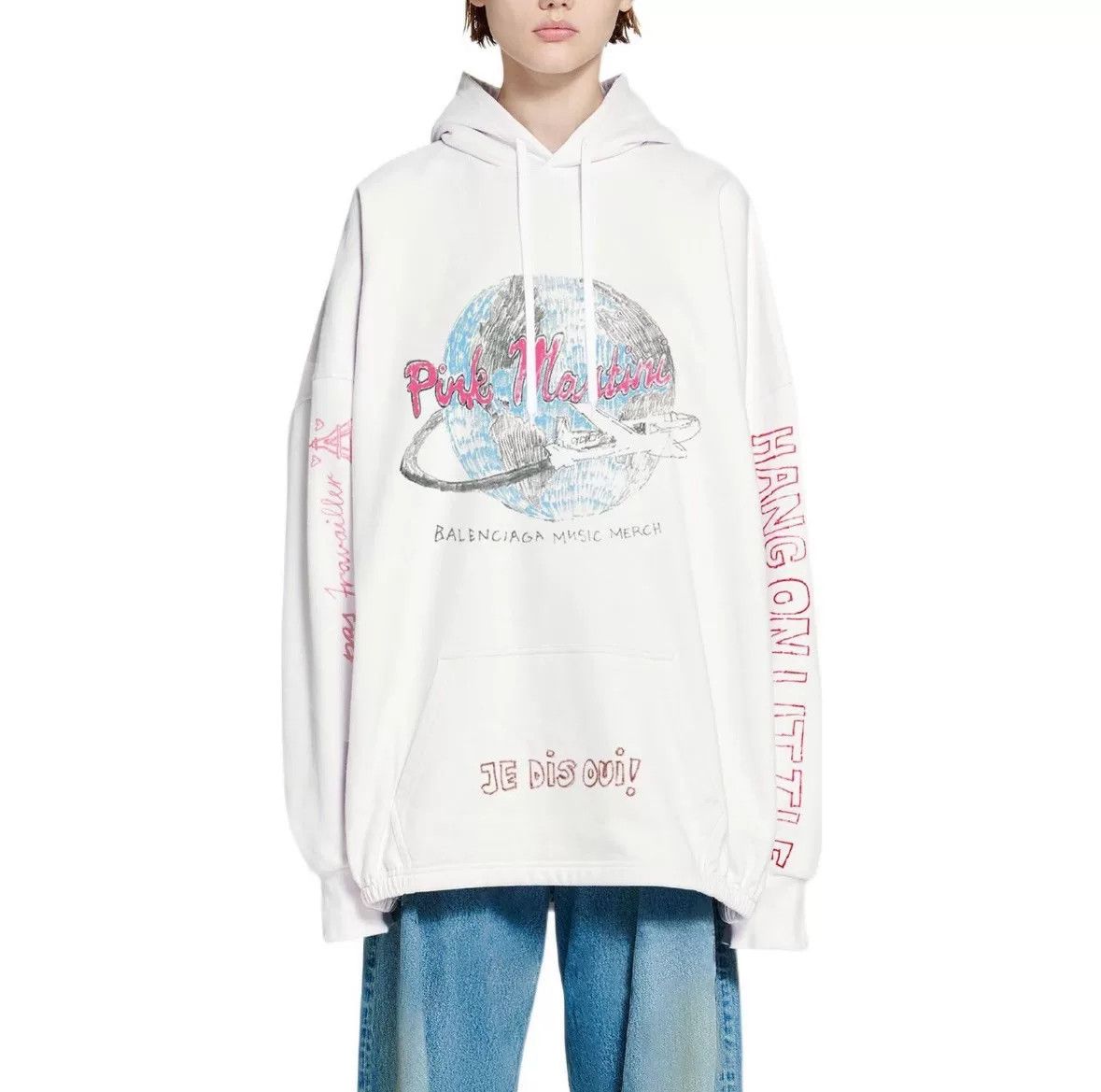 Balenciaga Balenciaga Pink Martini Apple Music Hoodie Size 3 Size US L / EU 52-54 / 3 - 8 Thumbnail