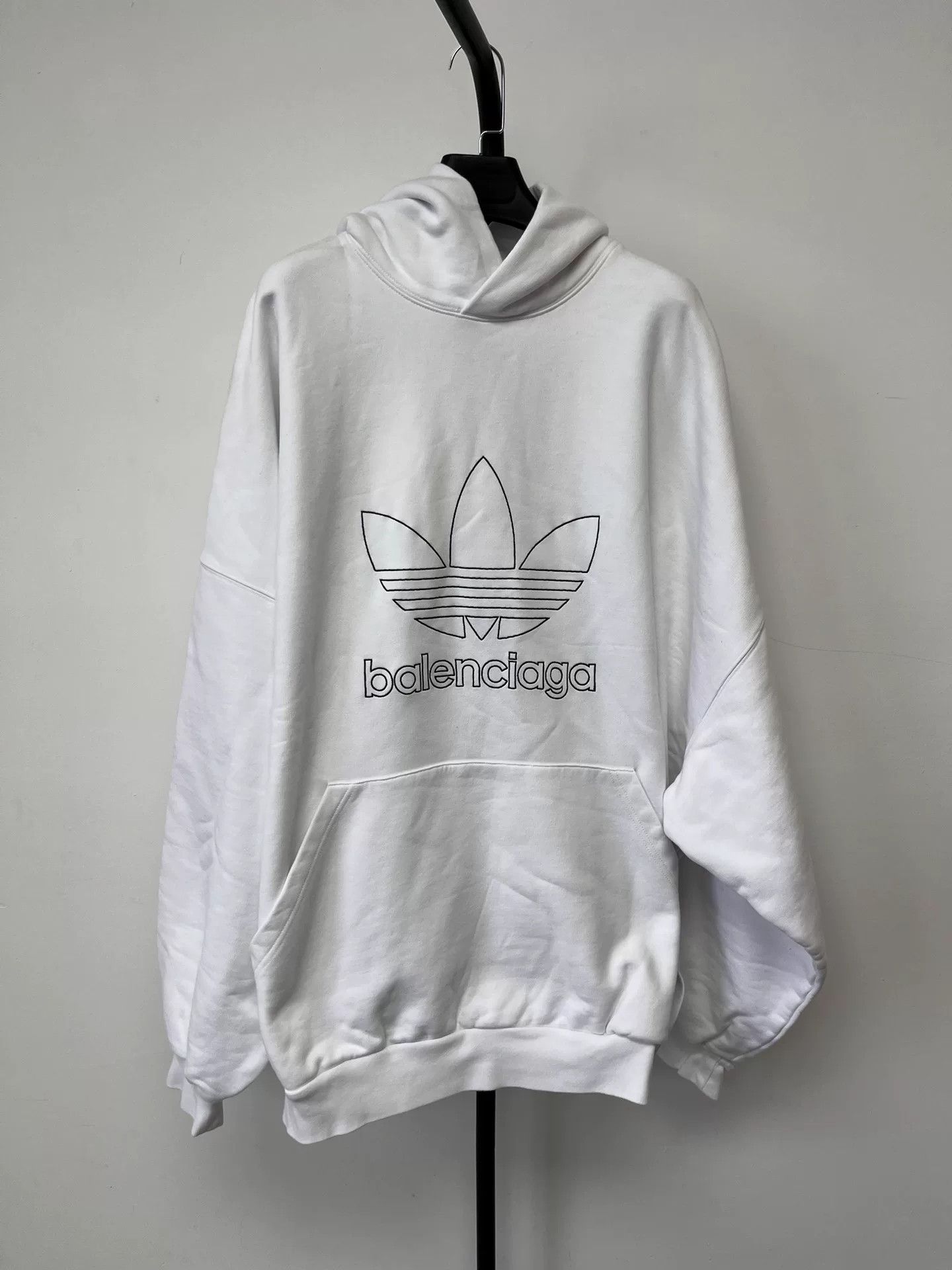 Adidas × Balenciaga Balenciaga x adidas Logo Print Hoodie Size 5 Size US XXL / EU 58 / 5 - 2 Thumbnail