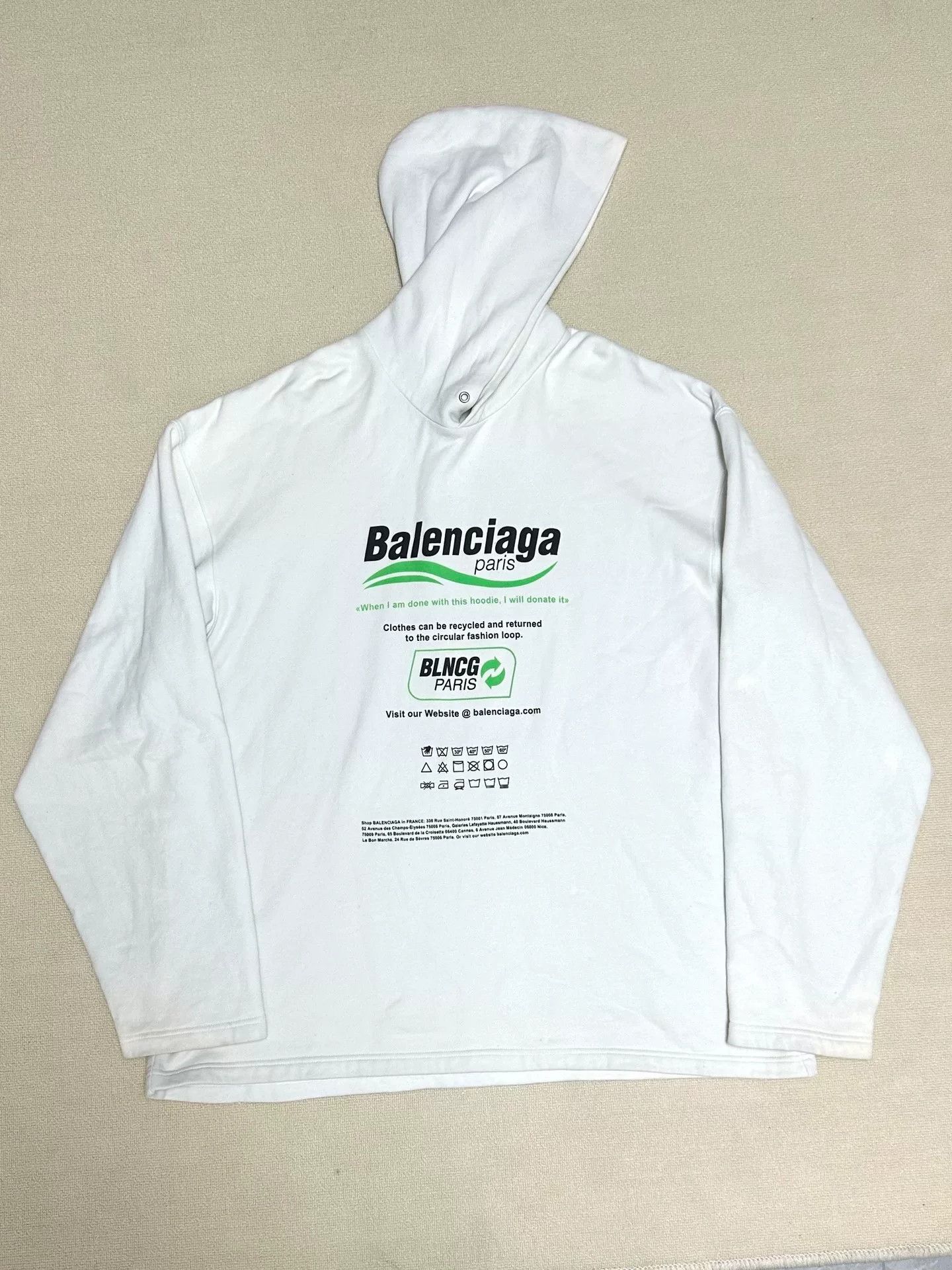 Balenciaga Balenciaga 21FW Wave Logo Hoodie XS Size US XS / EU 42 / 0 - 4 Thumbnail
