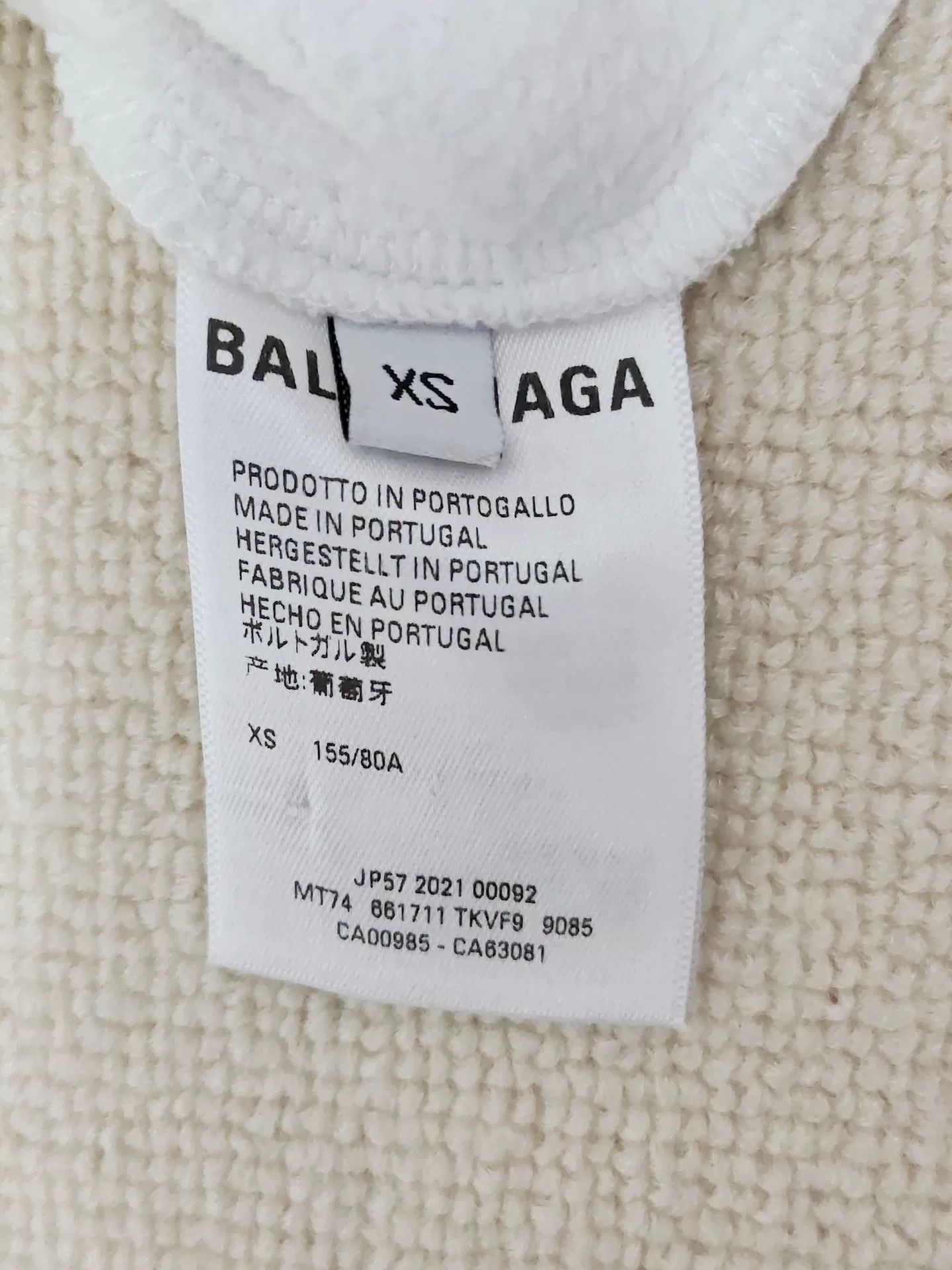 Balenciaga Balenciaga 21FW Wave Logo Hoodie XS Size US XS / EU 42 / 0 - 8 Thumbnail