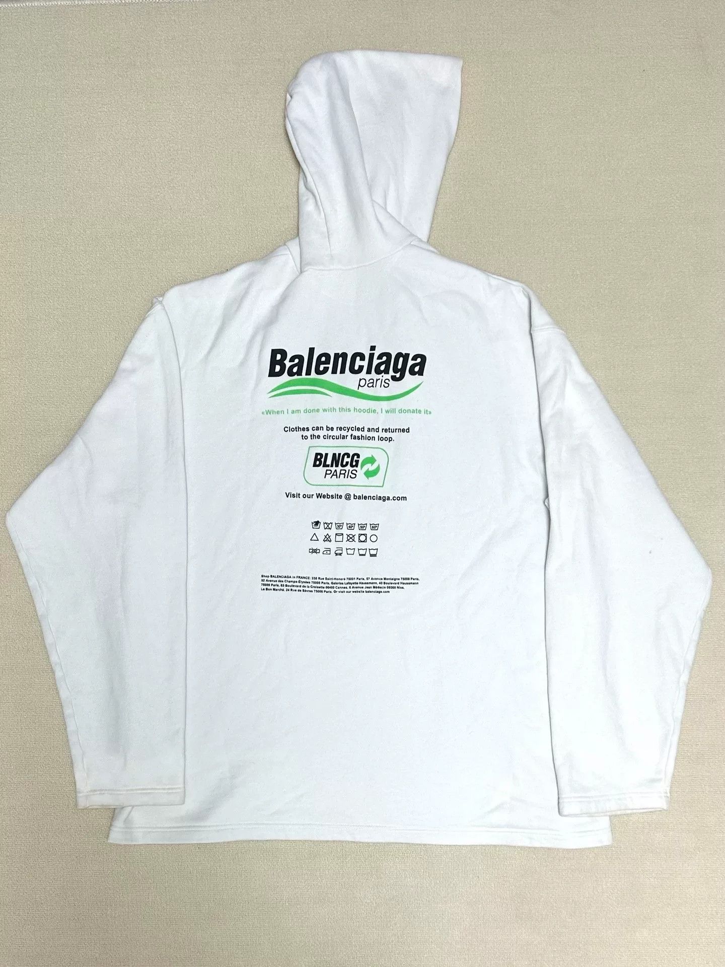 Balenciaga Balenciaga 21FW Wave Logo Hoodie XS Size US XS / EU 42 / 0 - 2 Thumbnail