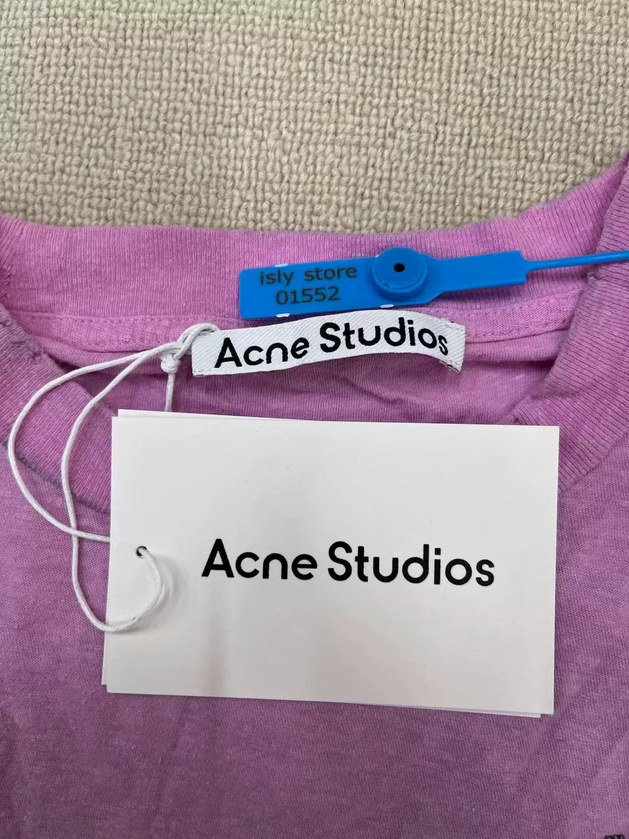 Acne Studios Acne Studios Vintage Logo Graphic T-Shirt Pink XS Size US XS / EU 42 / 0 - 6 Thumbnail