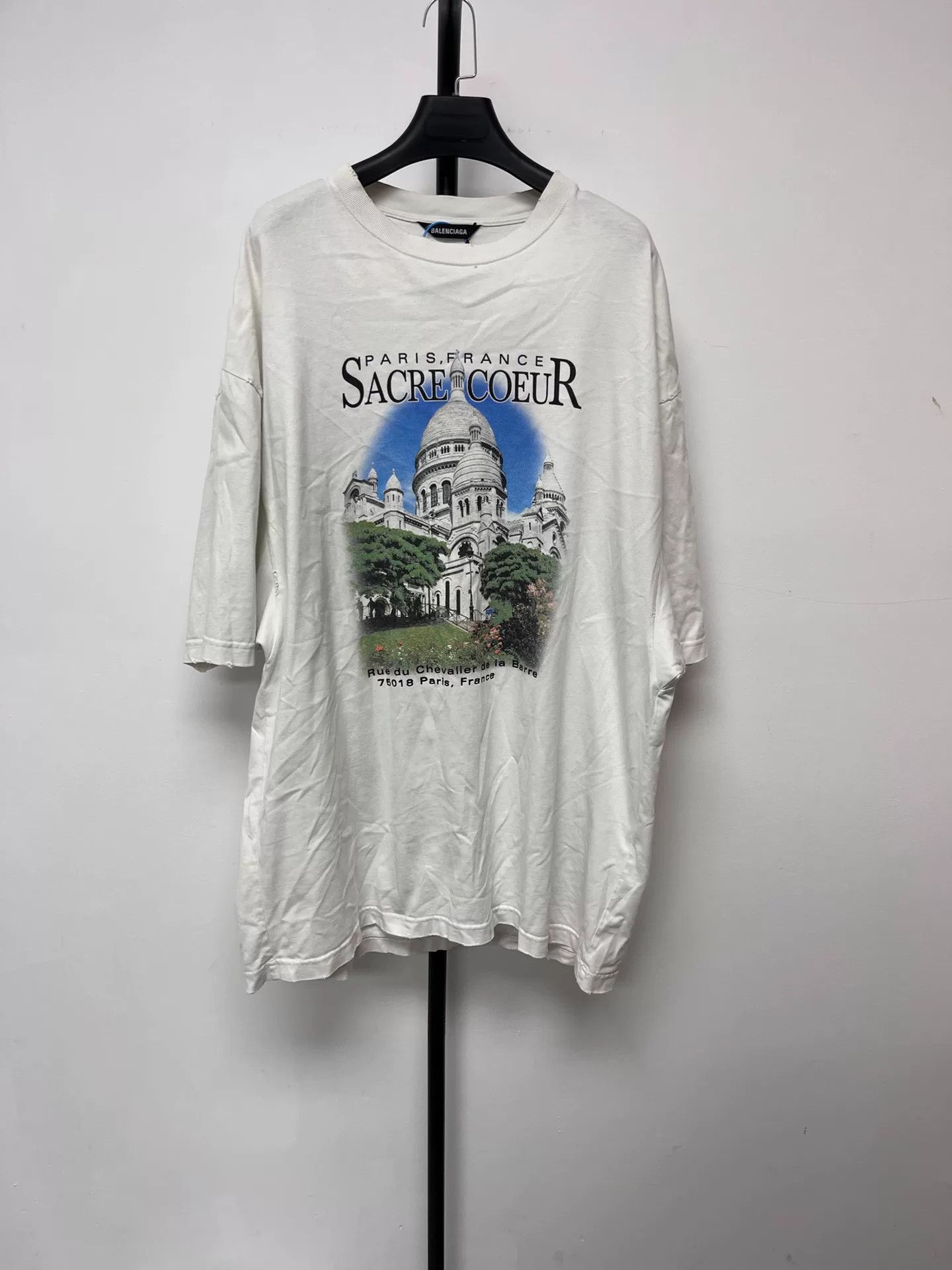 Balenciaga Balenciaga Sacre Coeur Notre Dame Graphic T-Shirt XS Size XS / US 0-2 / IT 36-38 - 2 Thumbnail