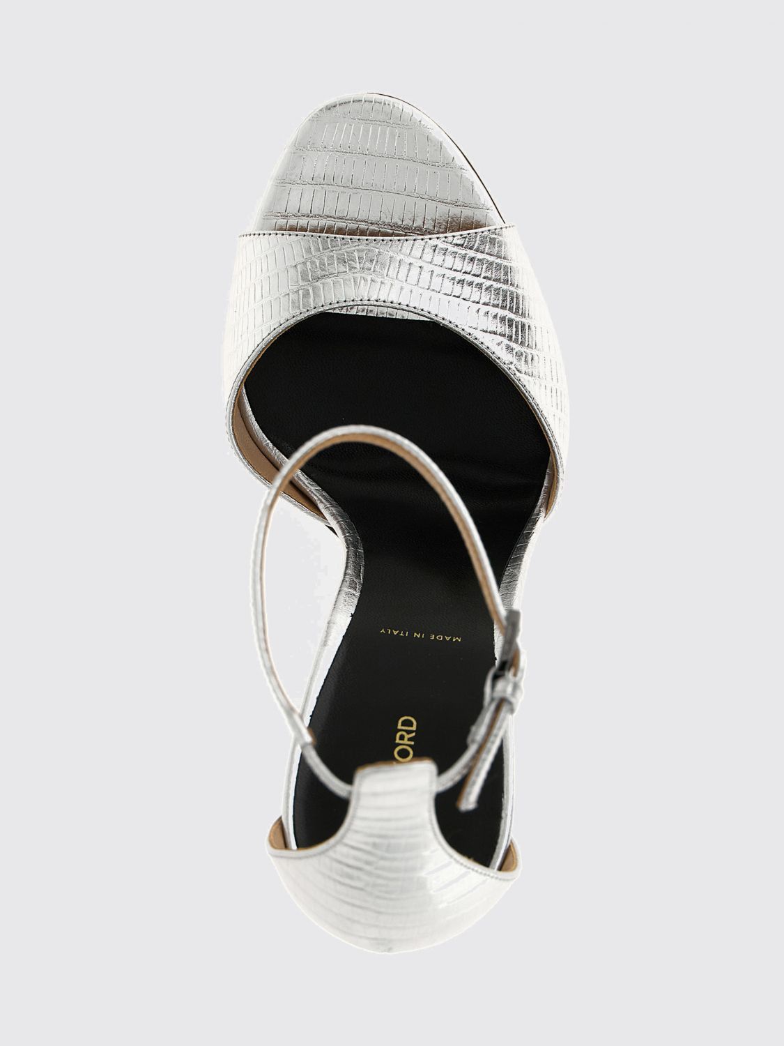 Tom Ford Tom Ford Heeled Sandal Woman Silver Size US 10 / IT 40 - 4 Thumbnail