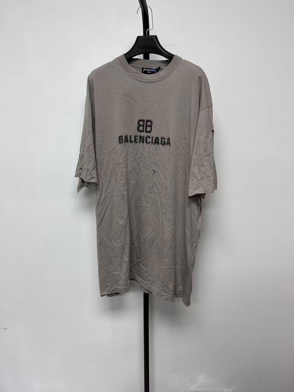 Balenciaga Balenciaga Mosaic Blurred Logo BB T-Shirt XS Size US XS / EU 42 / 0 - 2 Thumbnail