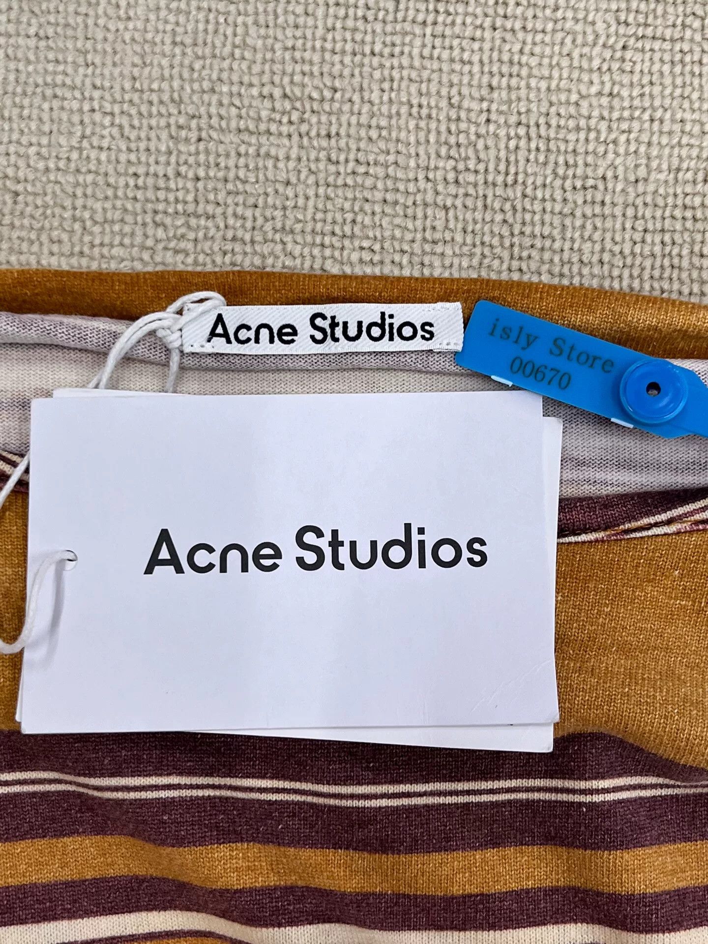 Acne Studios Acne Studios Striped Gradient Long Sleeve T-Shirt XS Size XS / US 0-2 / IT 36-38 - 6 Thumbnail