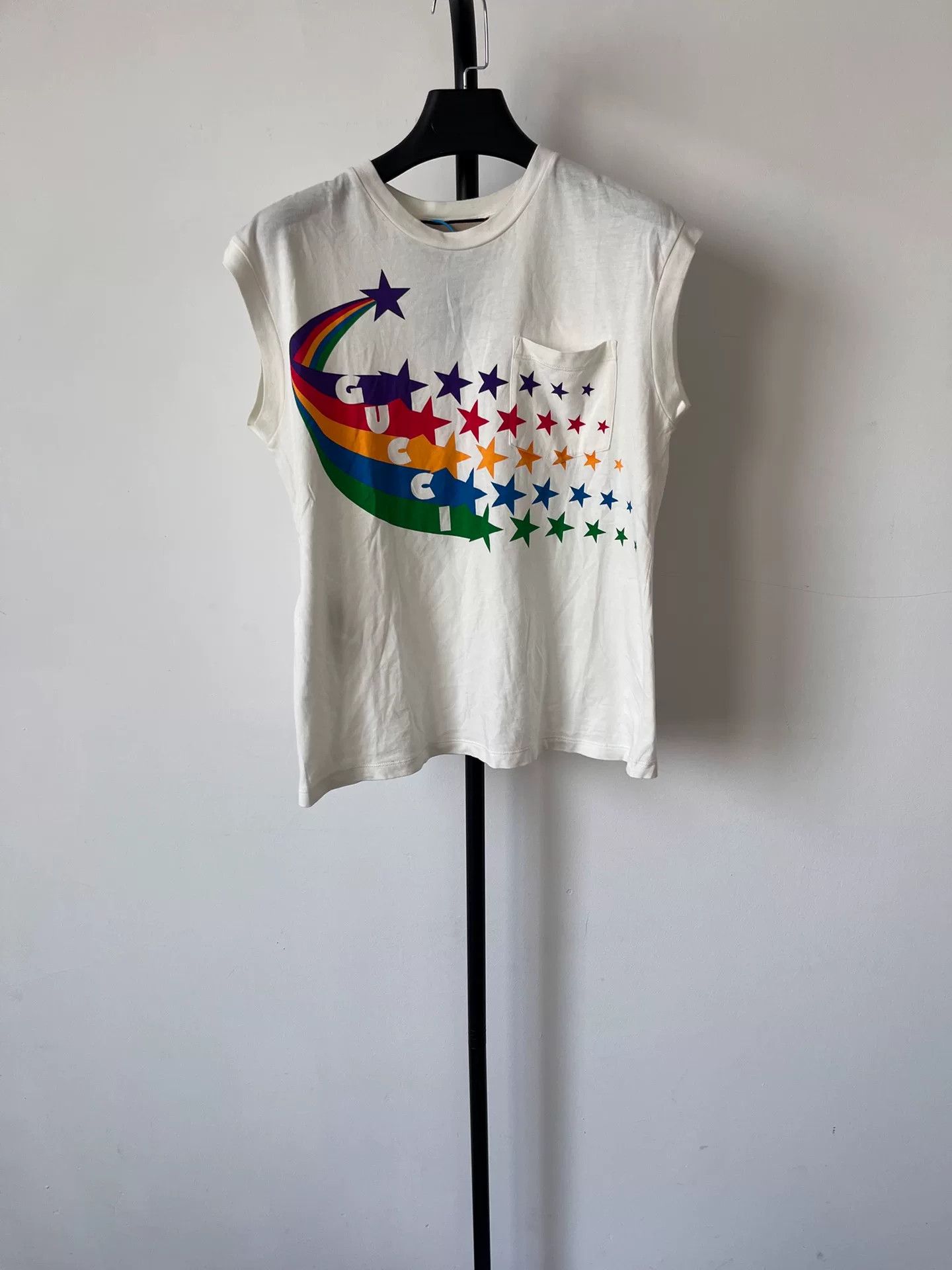 Gucci Gucci Rainbow Star Pocket Tank Top XXS Size XXS / US 00 / IT 34 - 2 Thumbnail