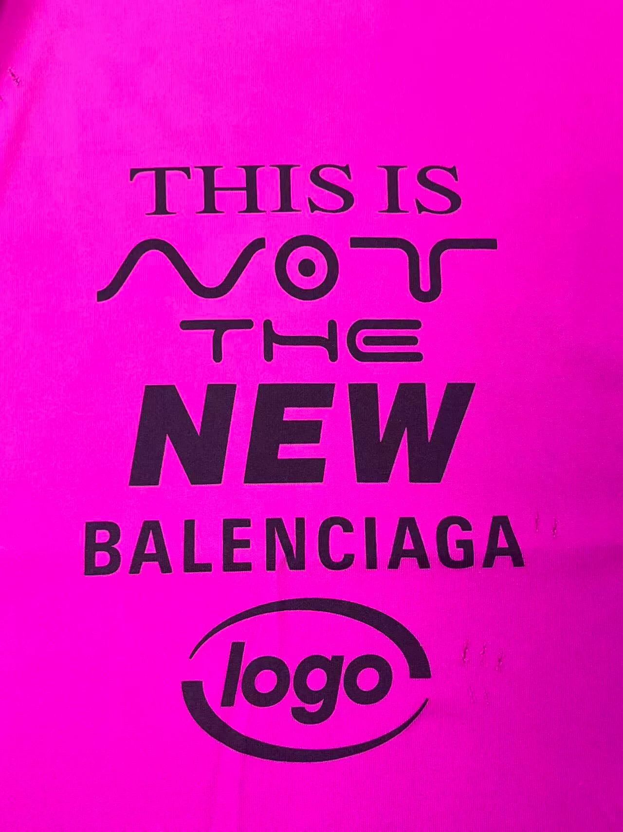Balenciaga Balenciaga Distressed Pink Logo T-Shirt XS Size US XS / EU 42 / 0 - 4 Thumbnail
