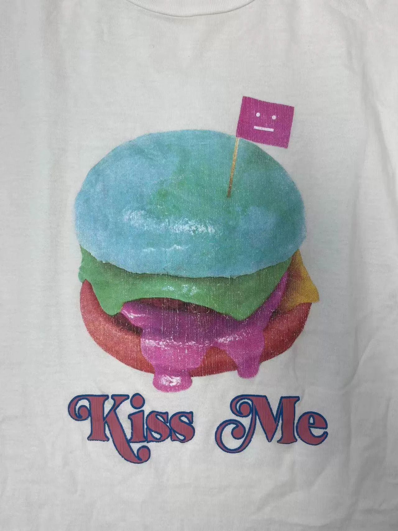 Acne Studios Acne Studios Burger Kiss Me Graphic T-Shirt US XS Size US XS / EU 42 / 0 - 4 Thumbnail