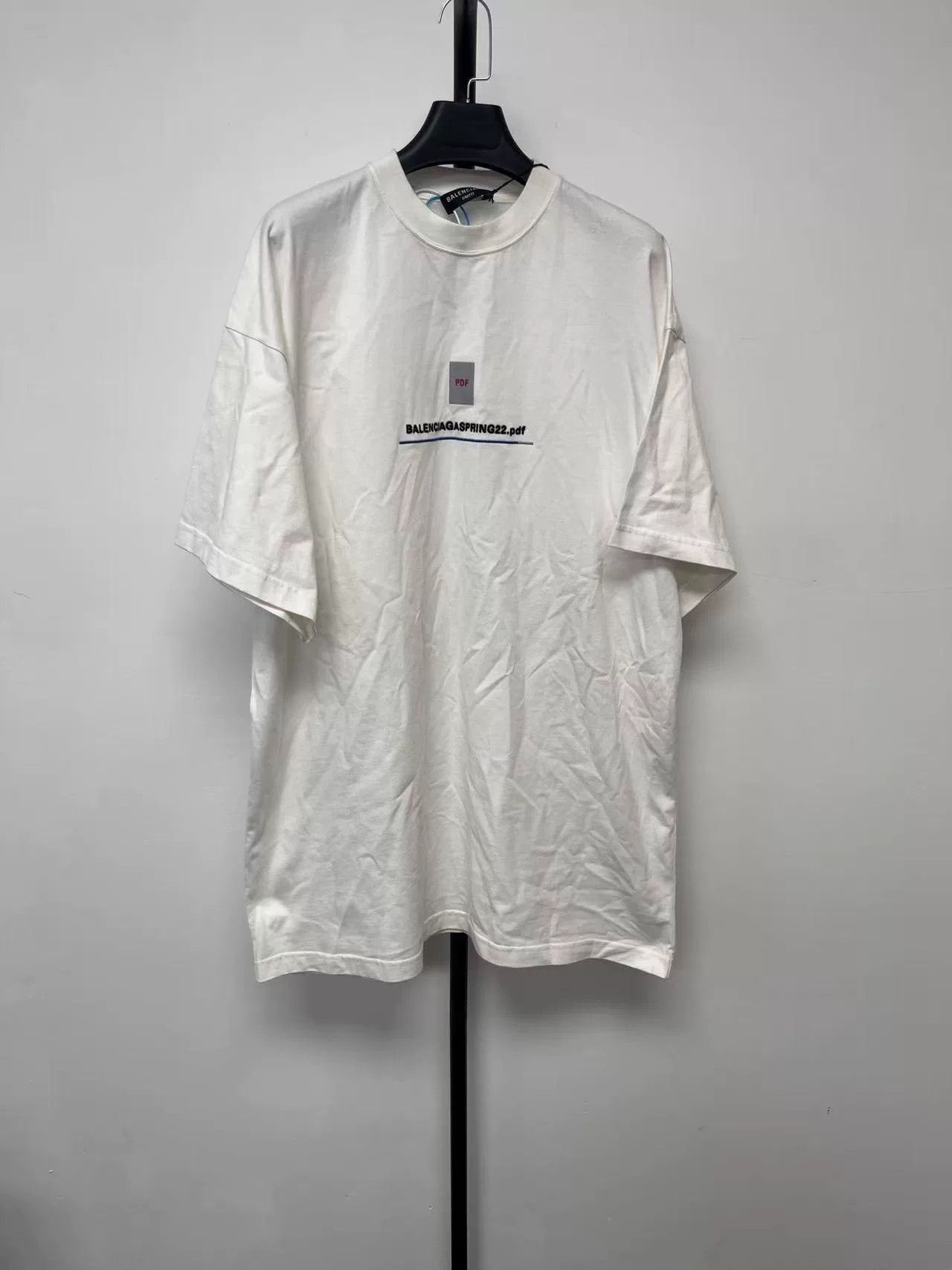 Balenciaga Balenciaga Spring 22 Graphic T-Shirt Size 2 Size US M / EU 48-50 / 2 - 2 Thumbnail