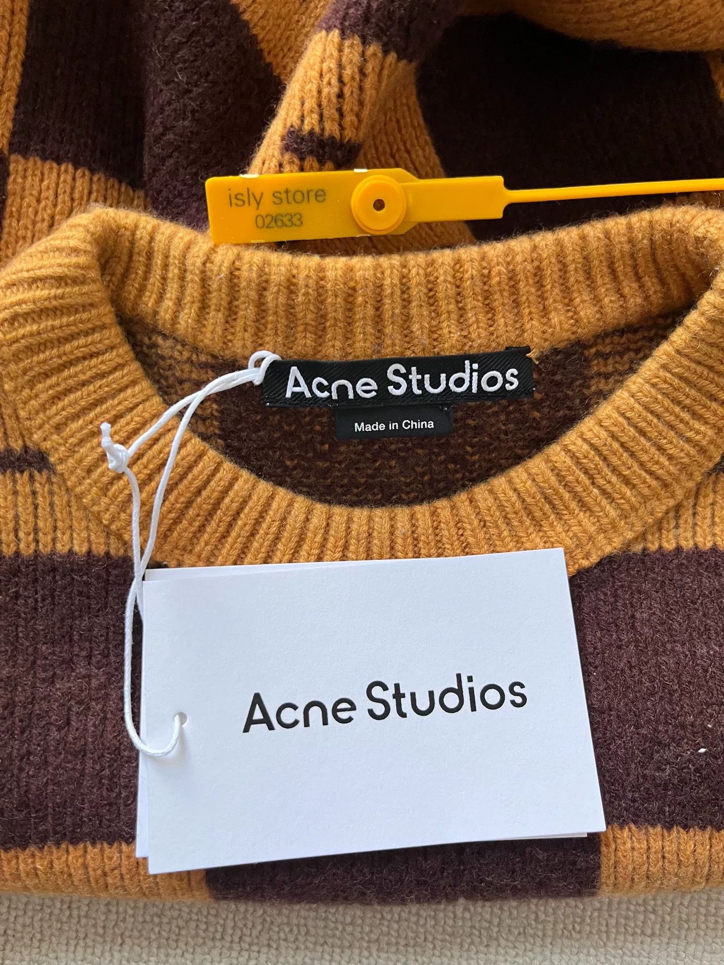 Acne Studios Acne Studios Checkered Face Wool Sweater XXS Size US XXS / EU 40 - 5 Thumbnail