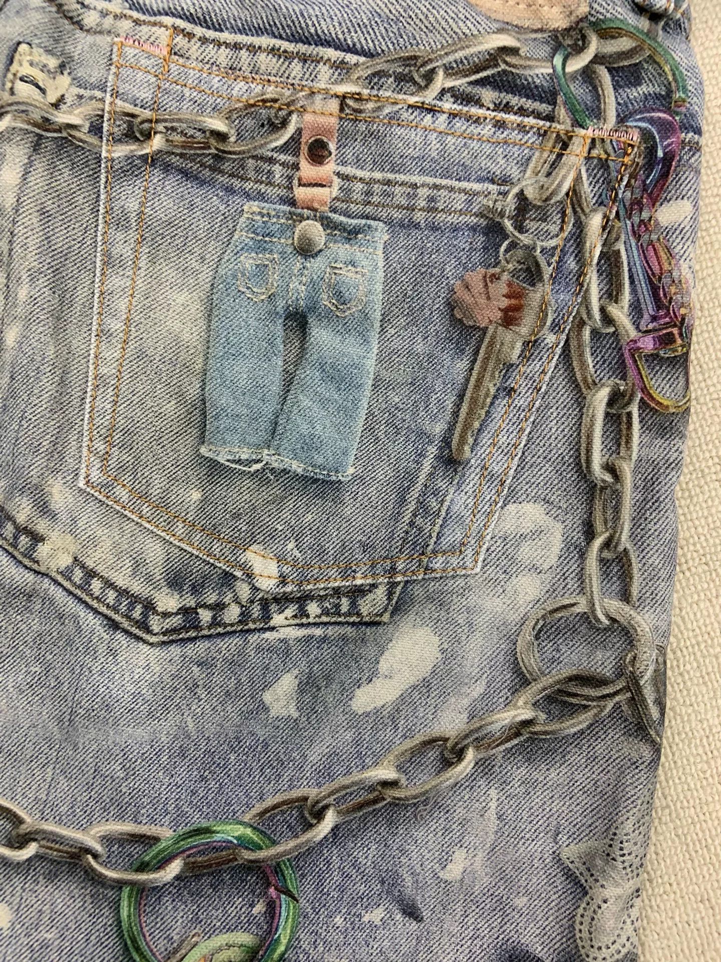 Acne Studios Acne Studios Trompe L'oeil Print Baggy Jeans 44 Size US 28 / EU 44 - 4 Thumbnail