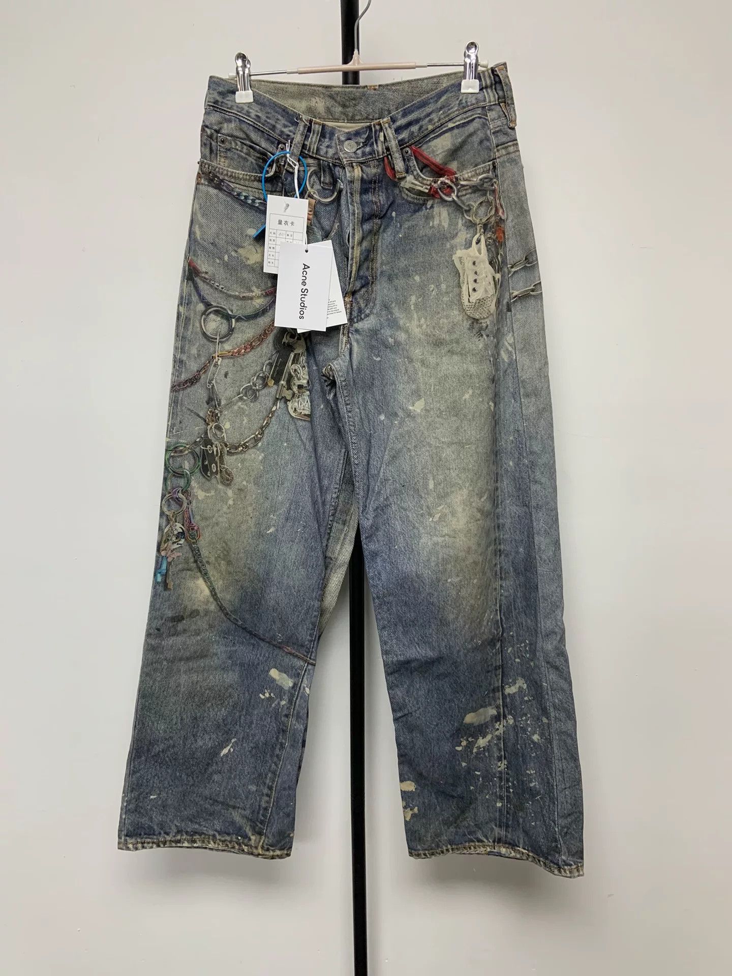 Acne Studios Acne Studios Trompe L'oeil Print Baggy Jeans 44 Size US 28 / EU 44 - 2 Thumbnail